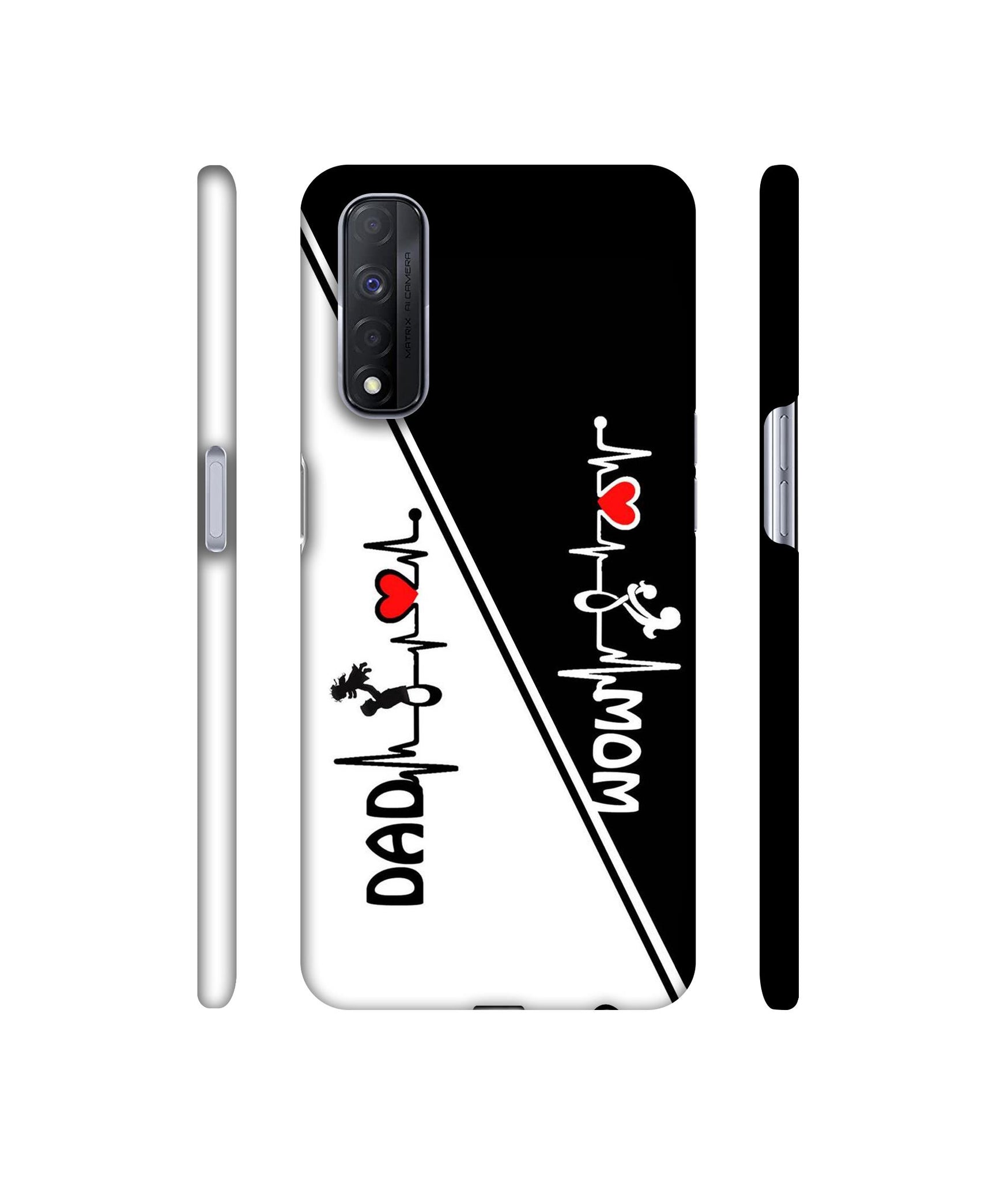 Mom and Dad Lover Designer Hard Back Cover for Realme Narzo 30 4G