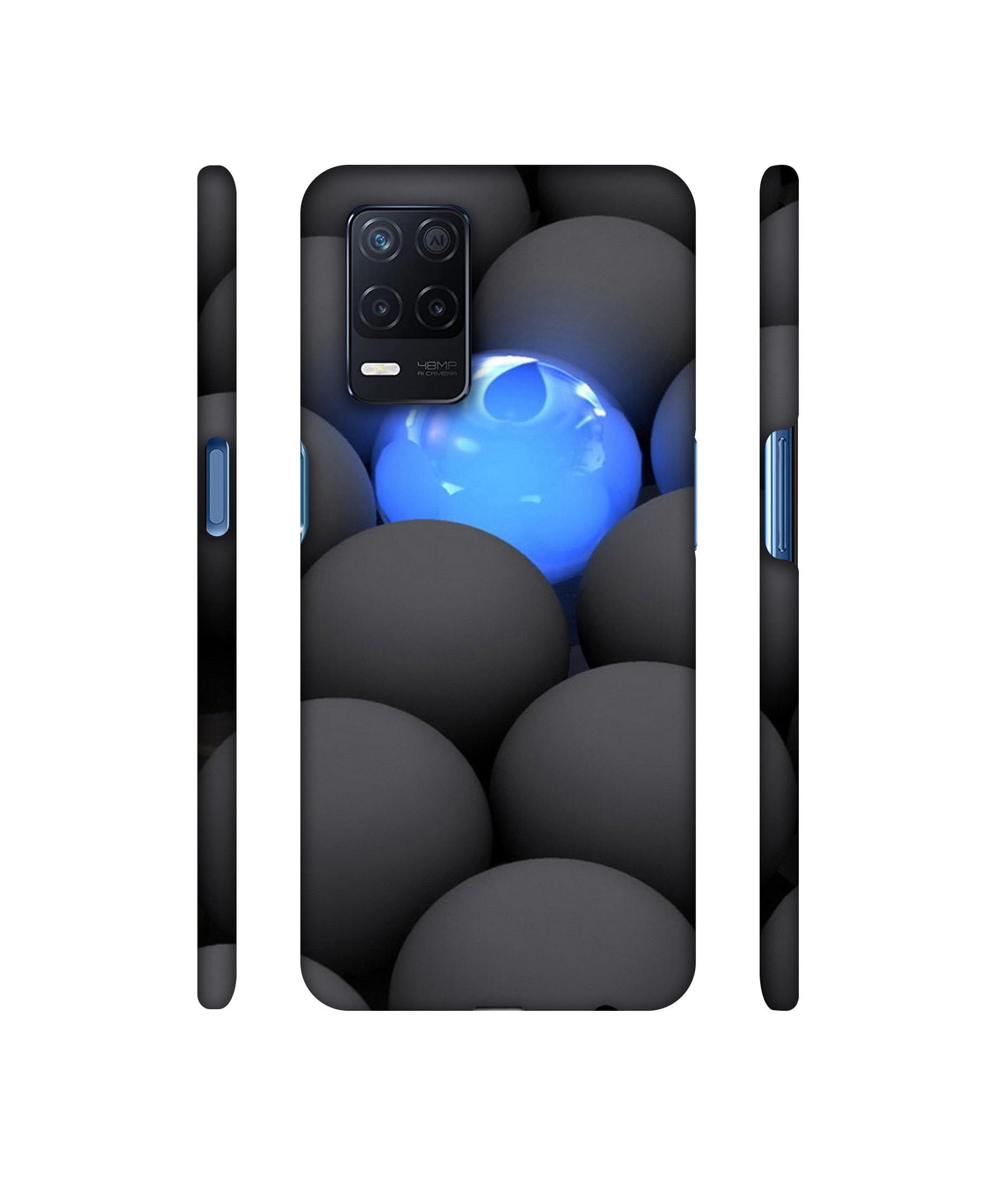 Balls Dark Neon Sight Surface Designer Hard Back Cover for Realme Narzo 30 5G