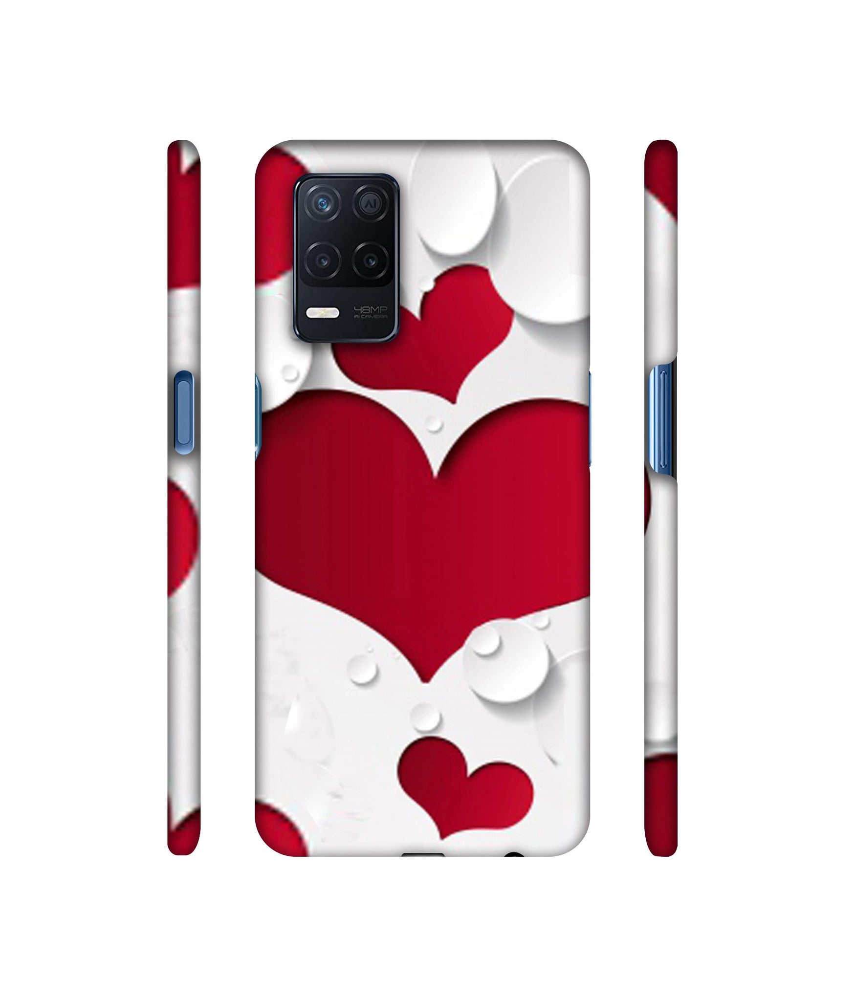 Multiple Hearts Designer Hard Back Cover for Realme Narzo 30 5G