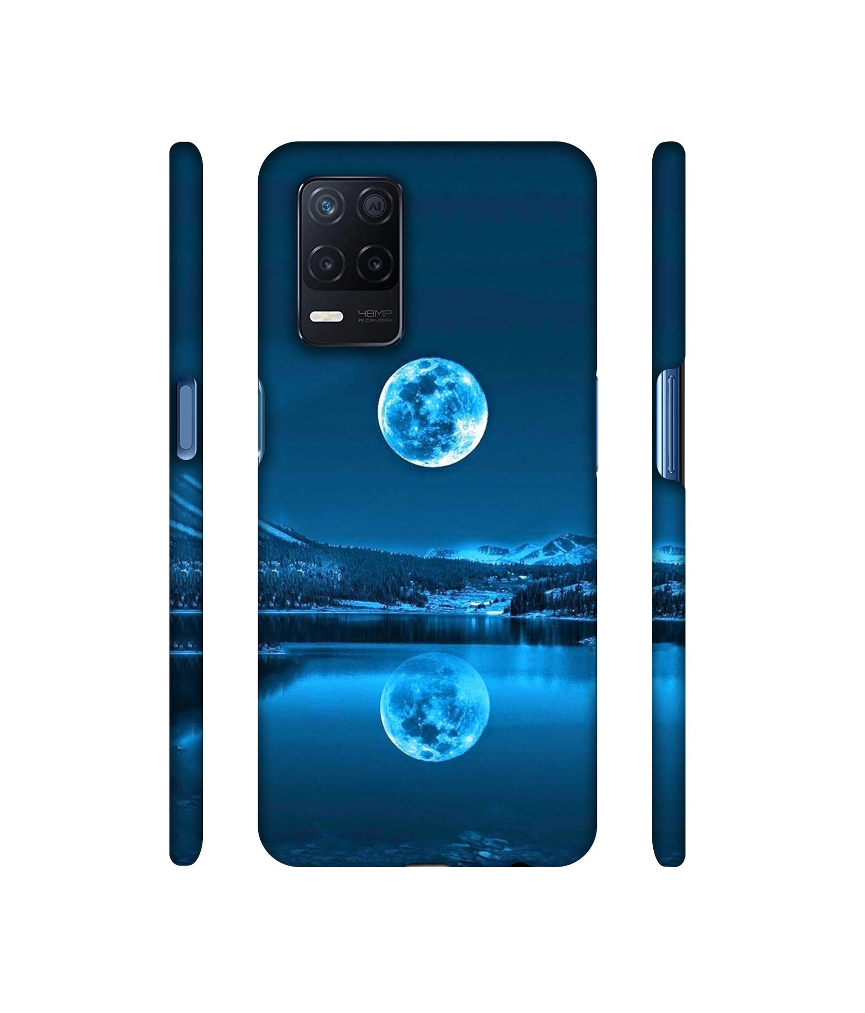 Awesome Moon Designer Hard Back Cover for Realme Narzo 30 5G