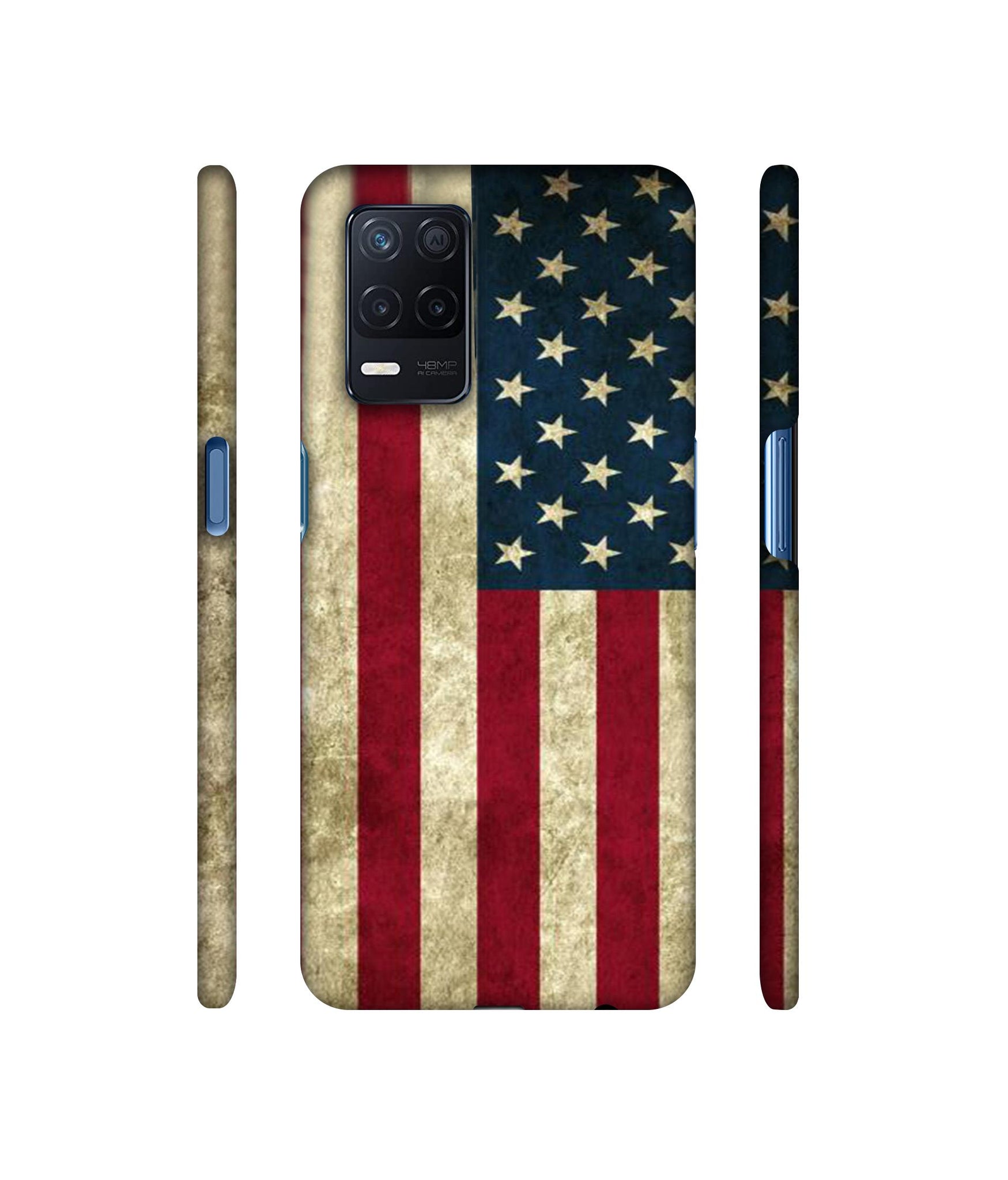 Vingate USA Flag Designer Hard Back Cover for Realme Narzo 30 5G