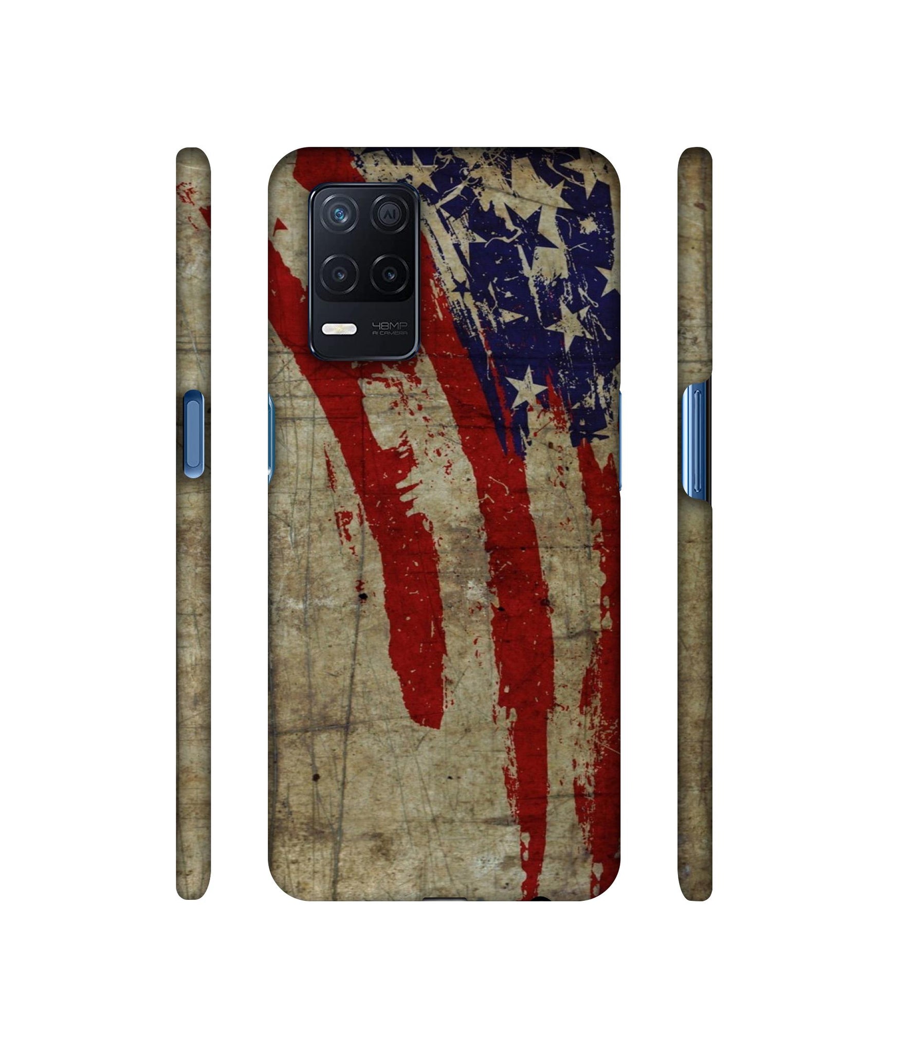 Vintage American Flag Designer Hard Back Cover for Realme Narzo 30 5G