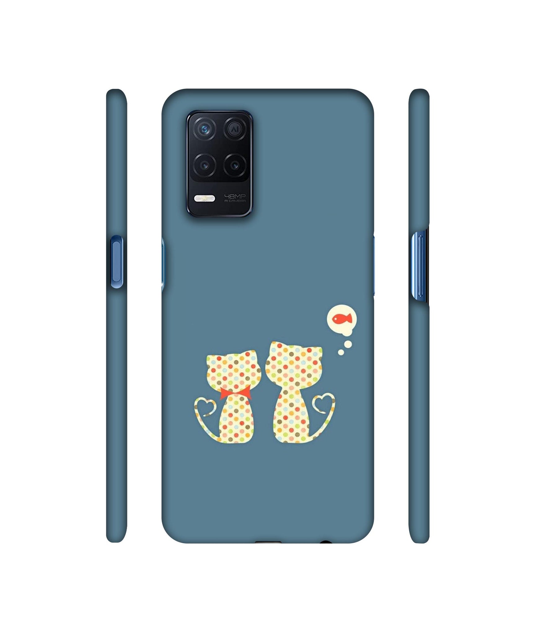 Fish On Mind Print Designer Hard Back Cover for Realme Narzo 30 5G