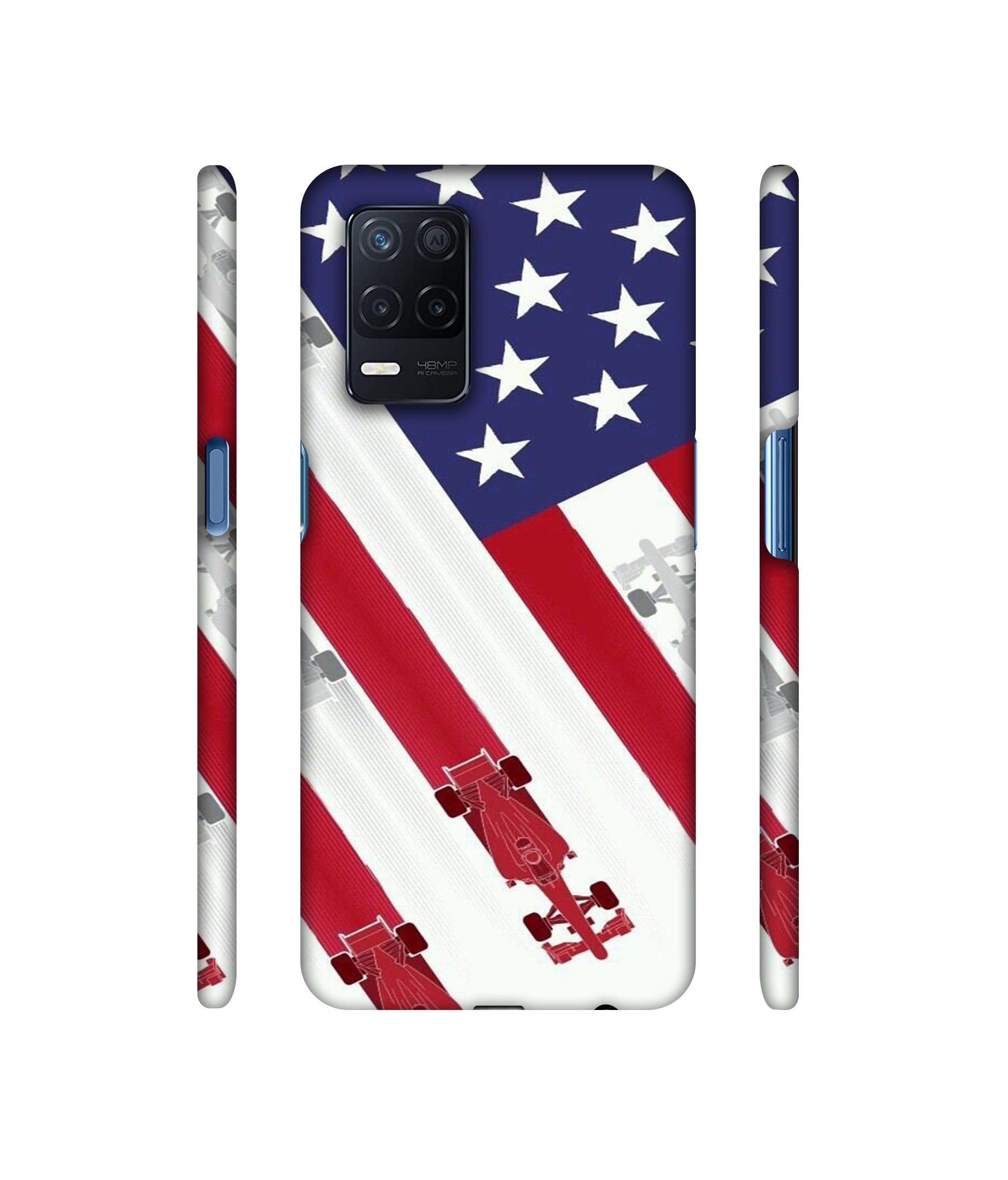 Ferrari On the Zoom Print Designer Hard Back Cover for Realme Narzo 30 5G