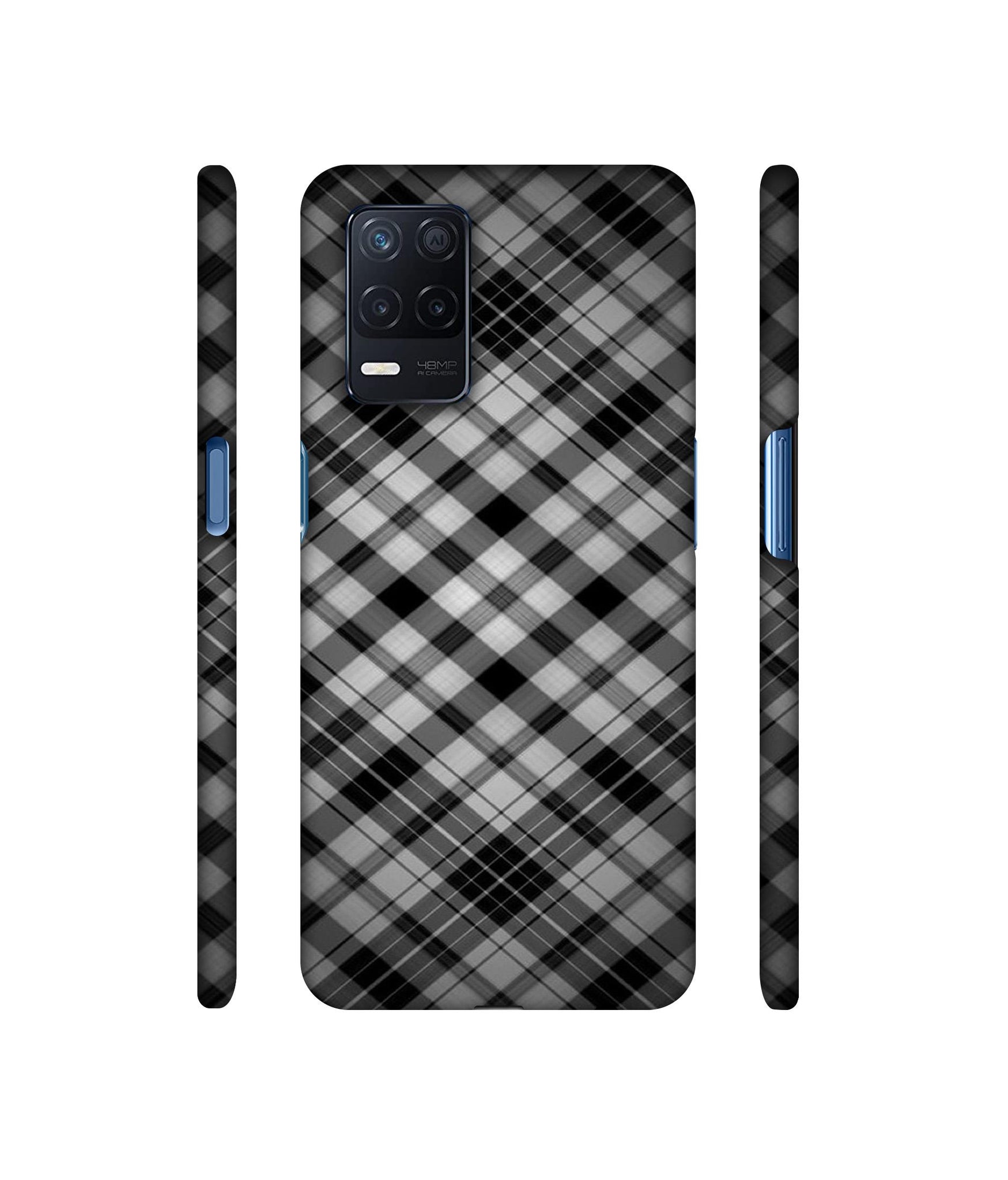 Black Stripes Pattern Designer Hard Back Cover for Realme Narzo 30 5G