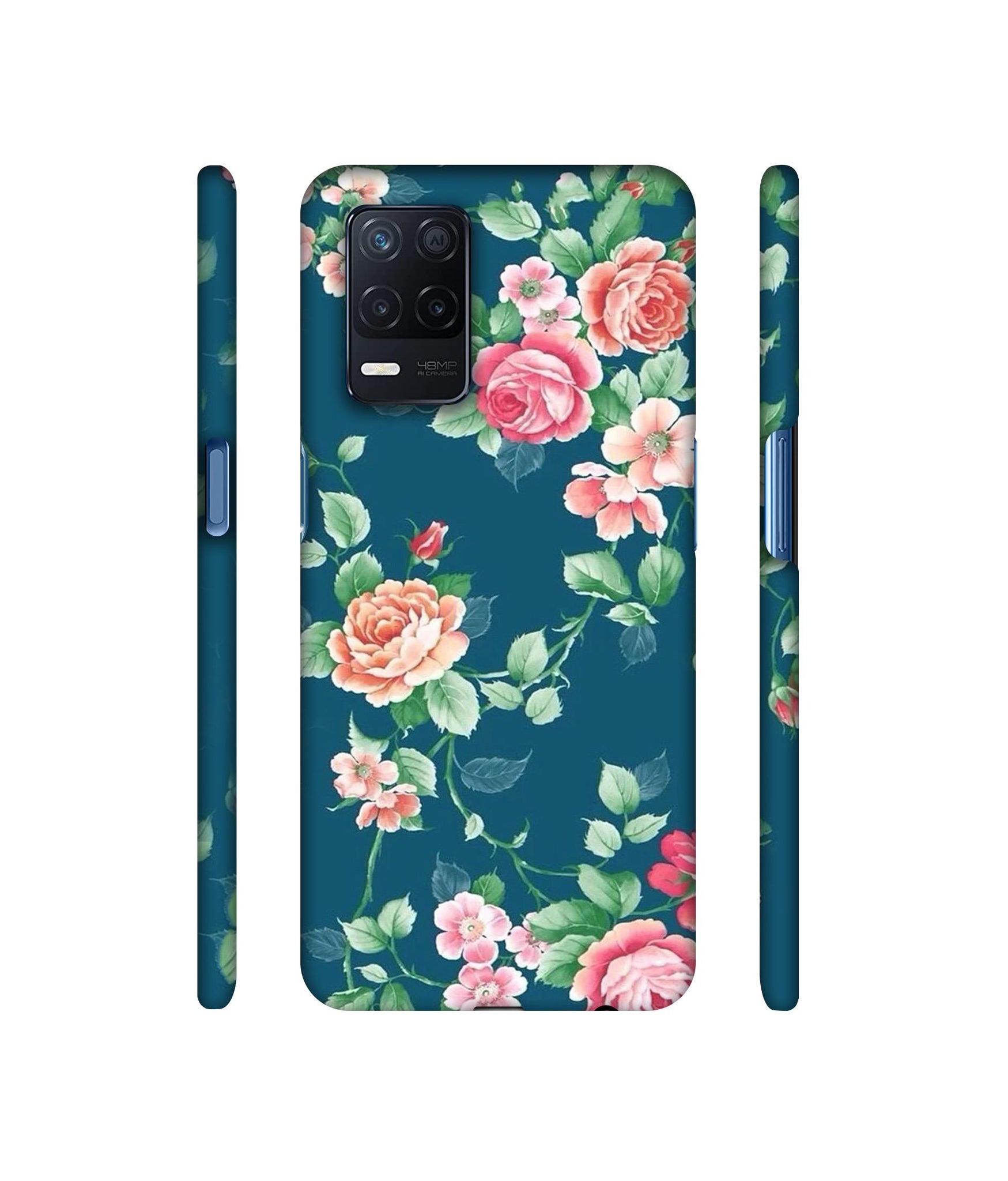 Vintage Floral Designer Hard Back Cover for Realme Narzo 30 5G