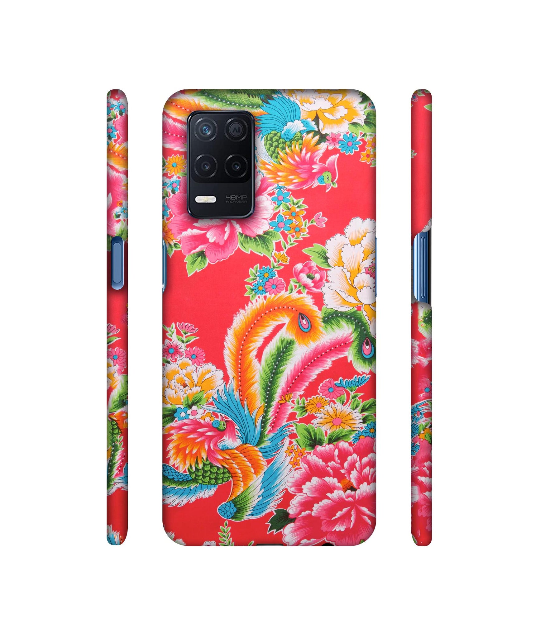 Cute Floral Pattern Print Designer Hard Back Cover for Realme Narzo 30 5G