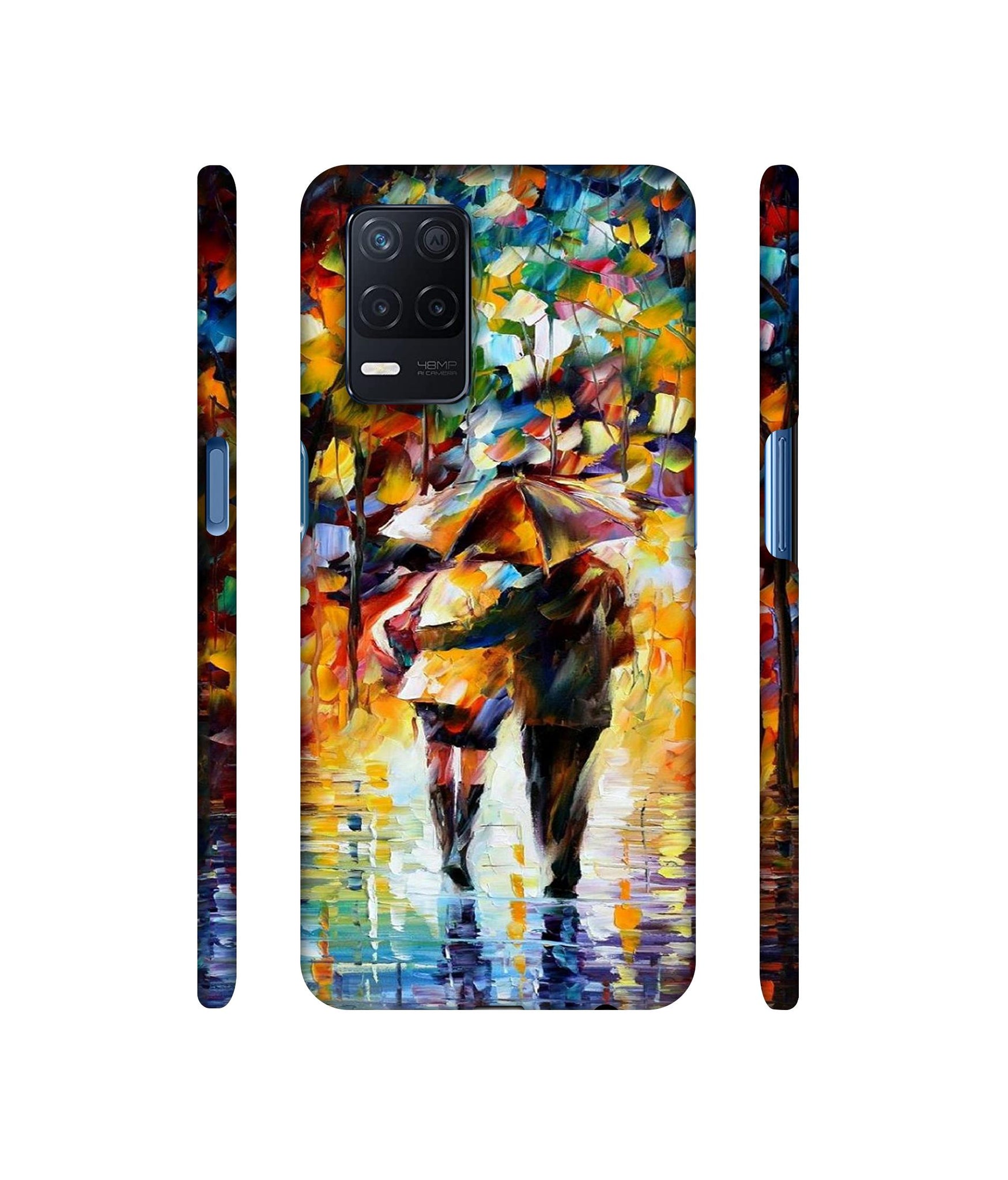 Paint Couple Pattern Designer Hard Back Cover for Realme Narzo 30 5G