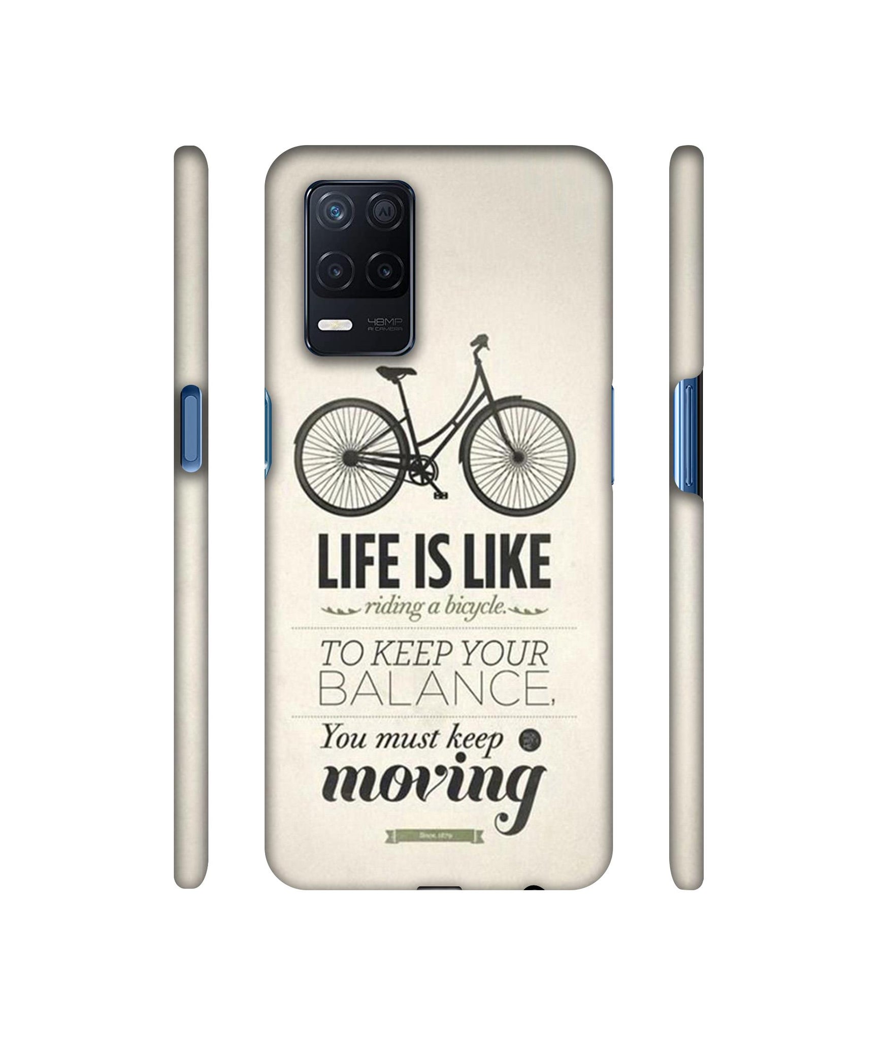 Life is Like Moving Designer Hard Back Cover for Realme Narzo 30 5G