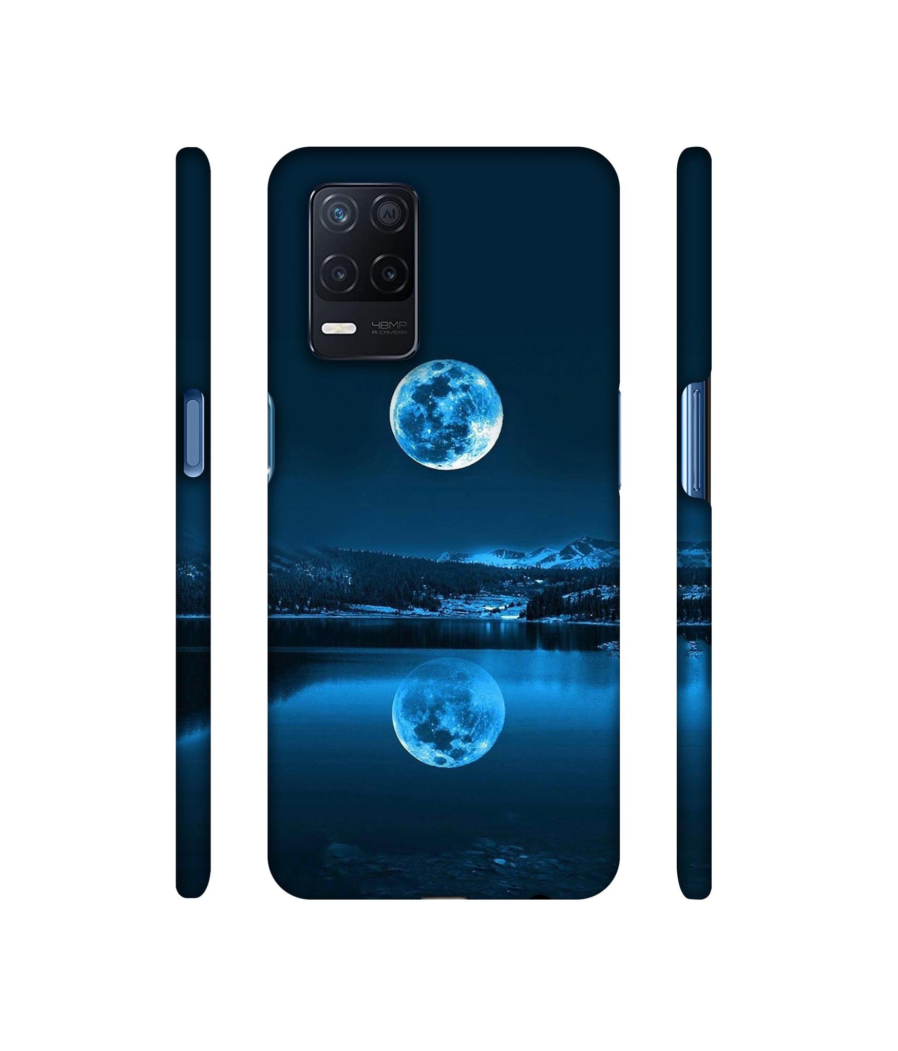 Moon Pattern Print Designer Hard Back Cover for Realme Narzo 30 5G