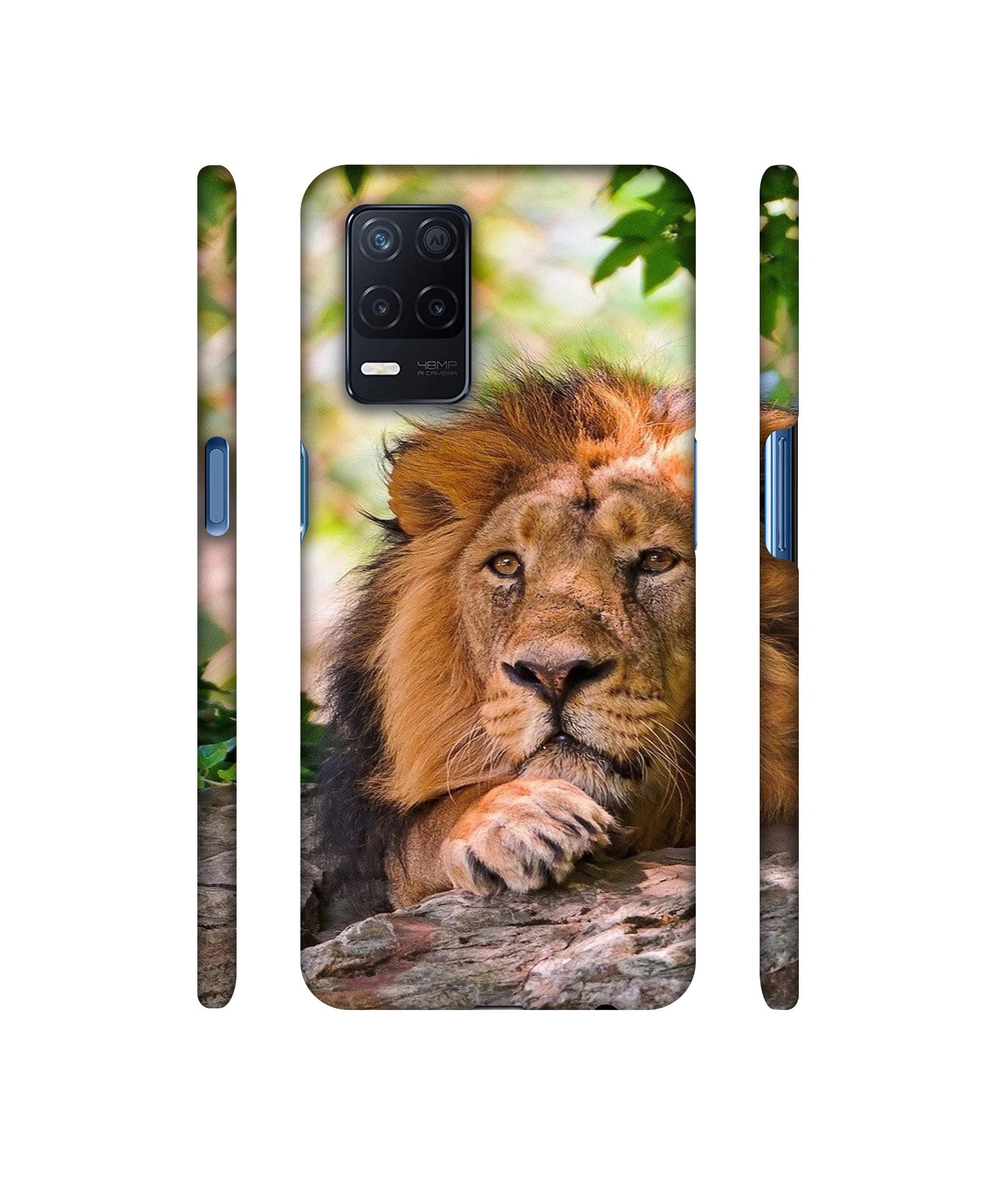 Tiger Pattern Print Designer Hard Back Cover for Realme Narzo 30 5G