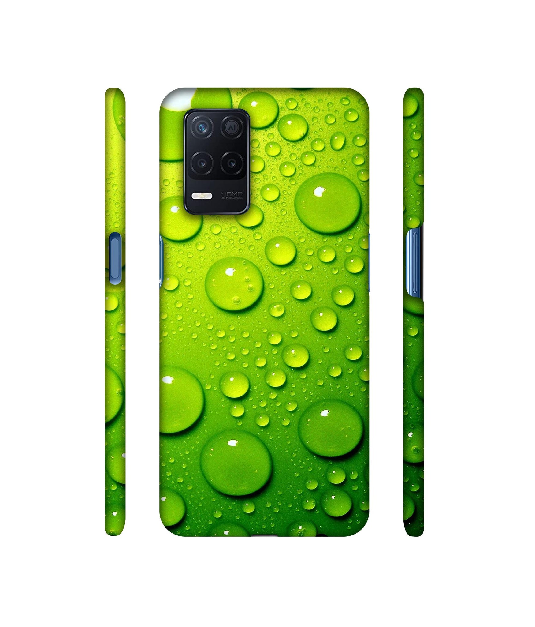 Green Bubbles Designer Hard Back Cover for Realme Narzo 30 5G