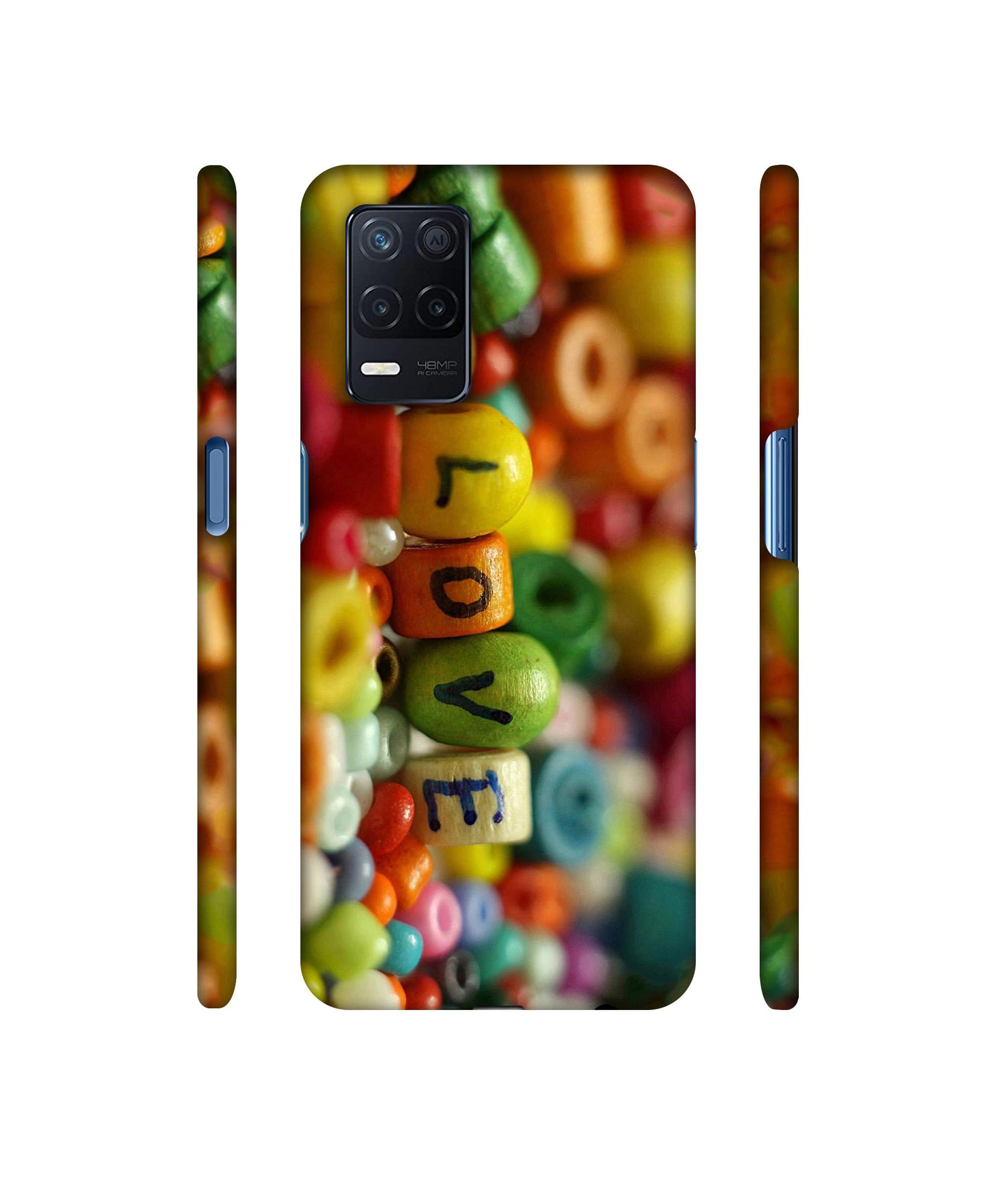 Colorful Love Designer Hard Back Cover for Realme Narzo 30 5G