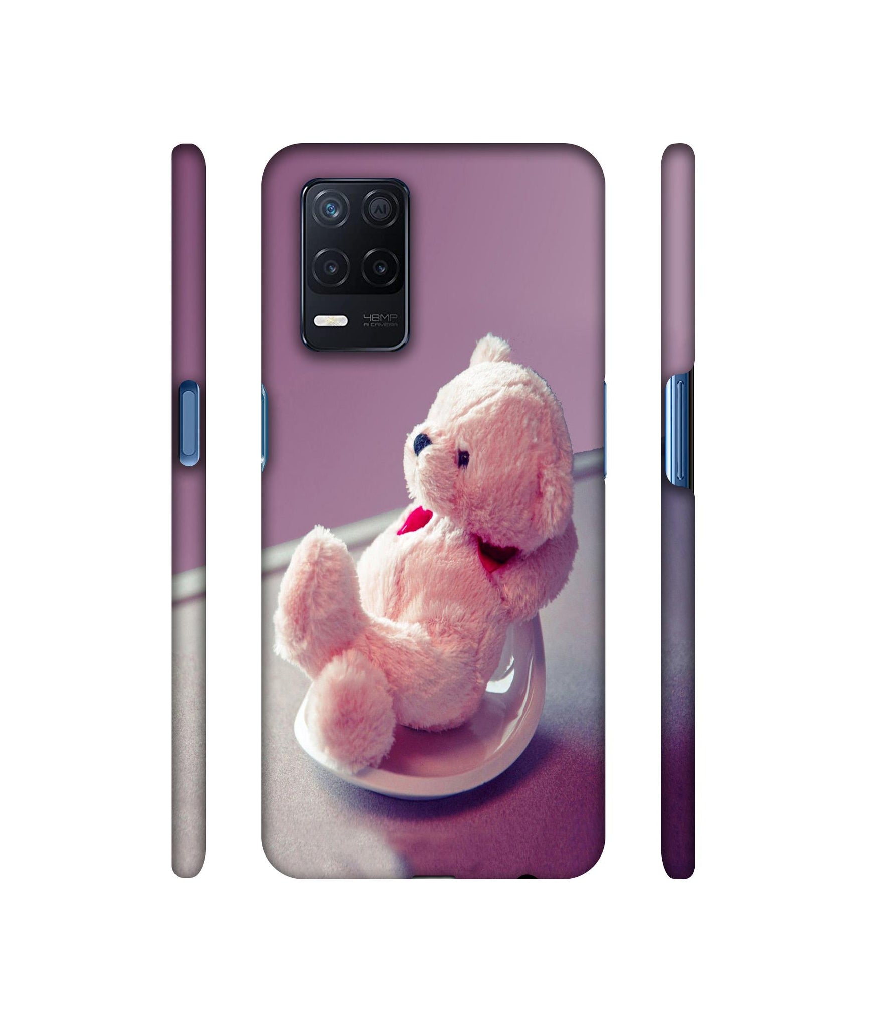 Cute Teddy Bear Designer Hard Back Cover for Realme Narzo 30 5G