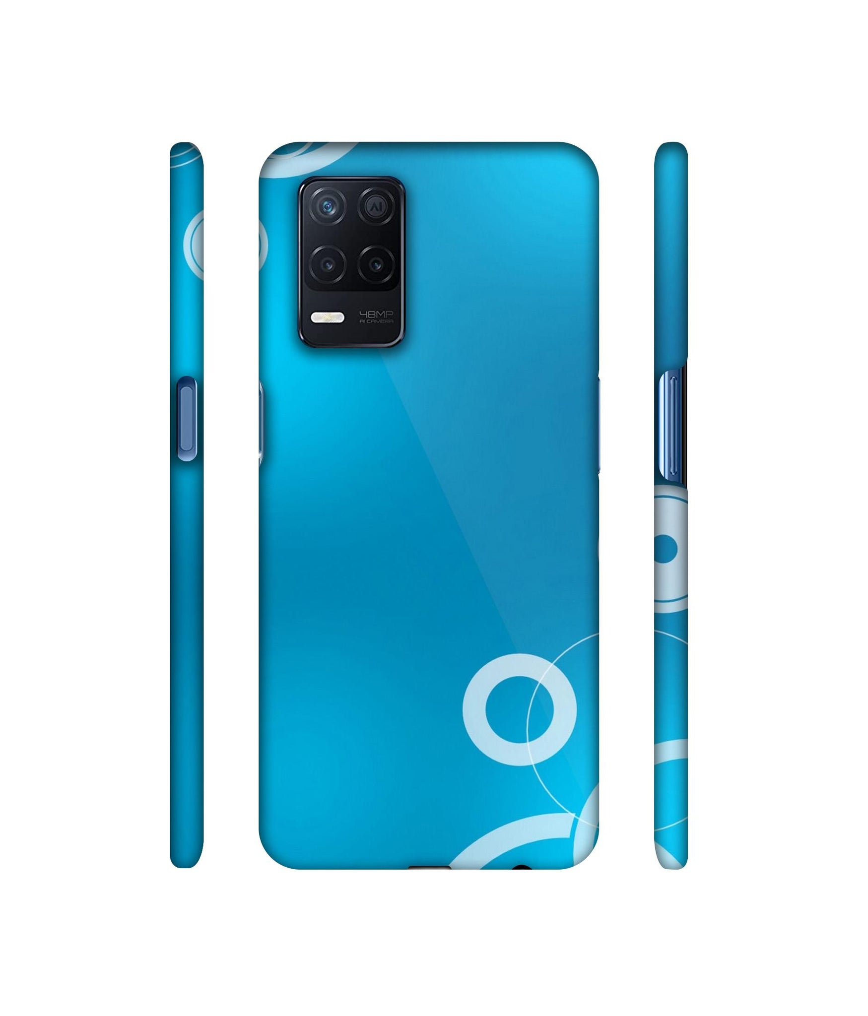 Circle Background Designer Hard Back Cover for Realme Narzo 30 5G
