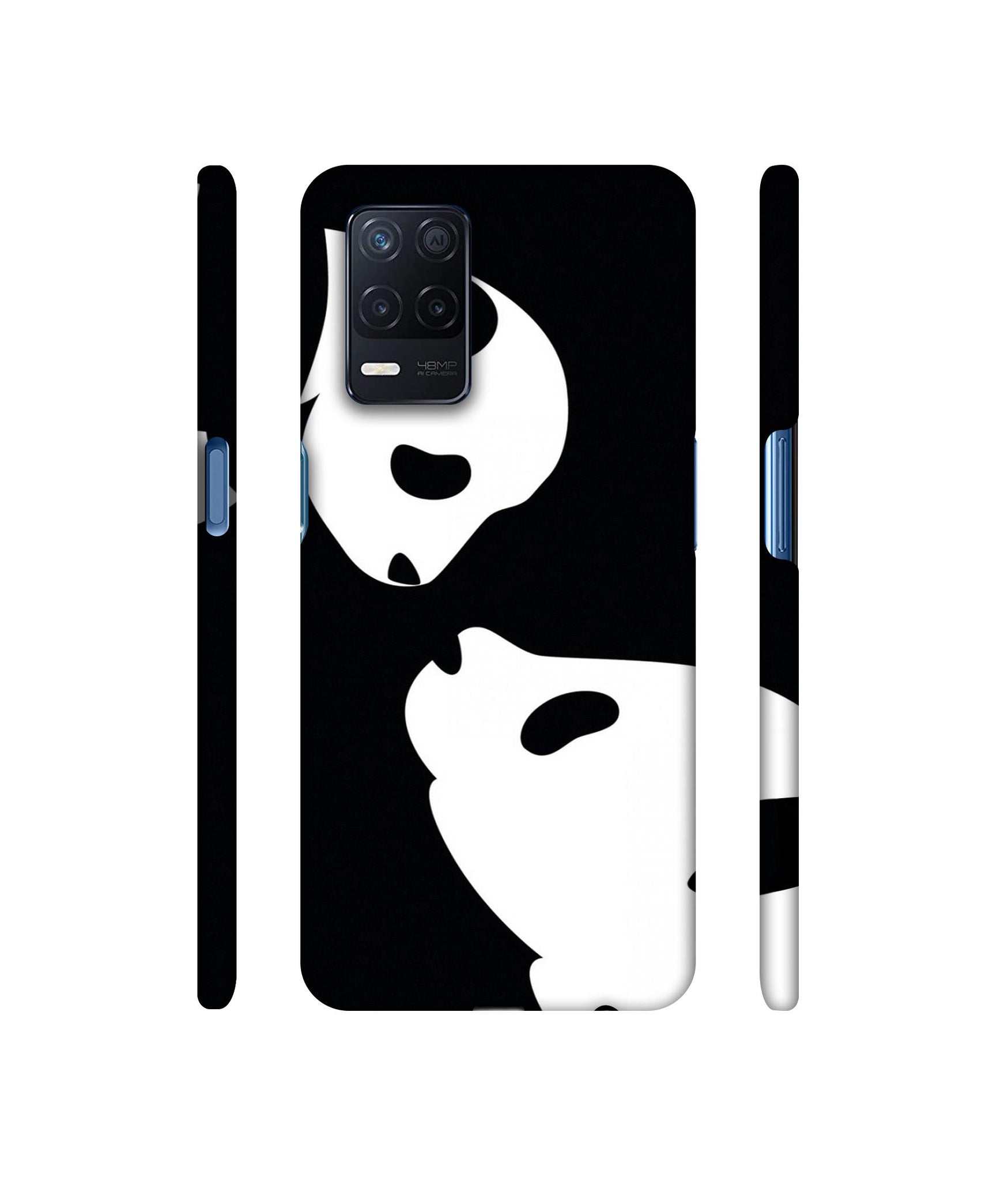 Panda Drawing Designer Hard Back Cover for Realme Narzo 30 5G