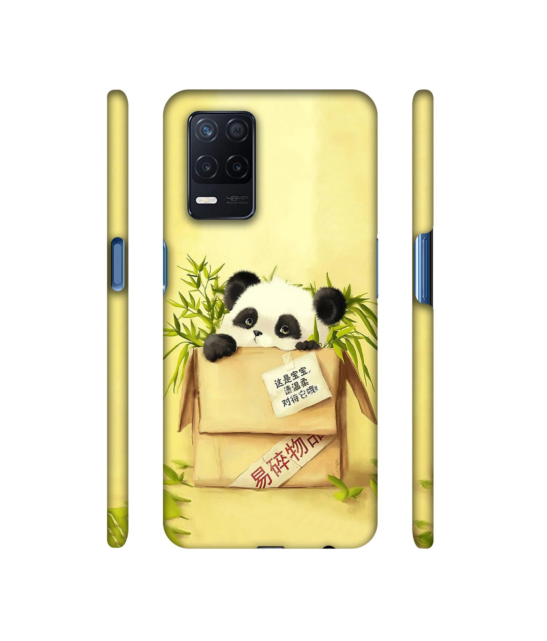 Panda In Box Designer Hard Back Cover for Realme Narzo 30 5G