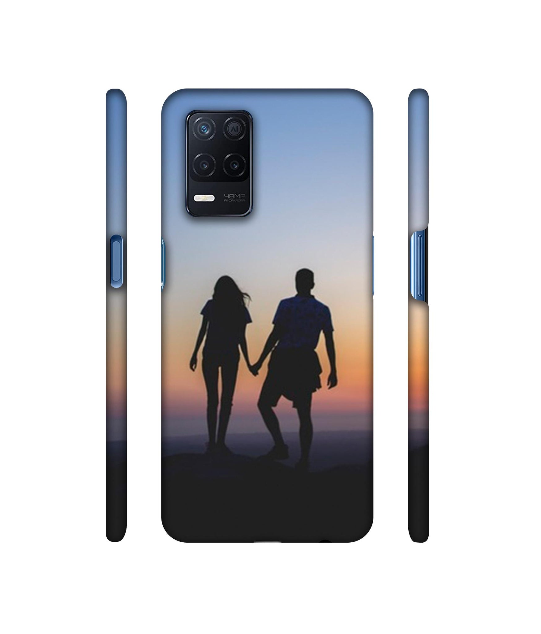Couple On Beach Designer Hard Back Cover for Realme Narzo 30 5G