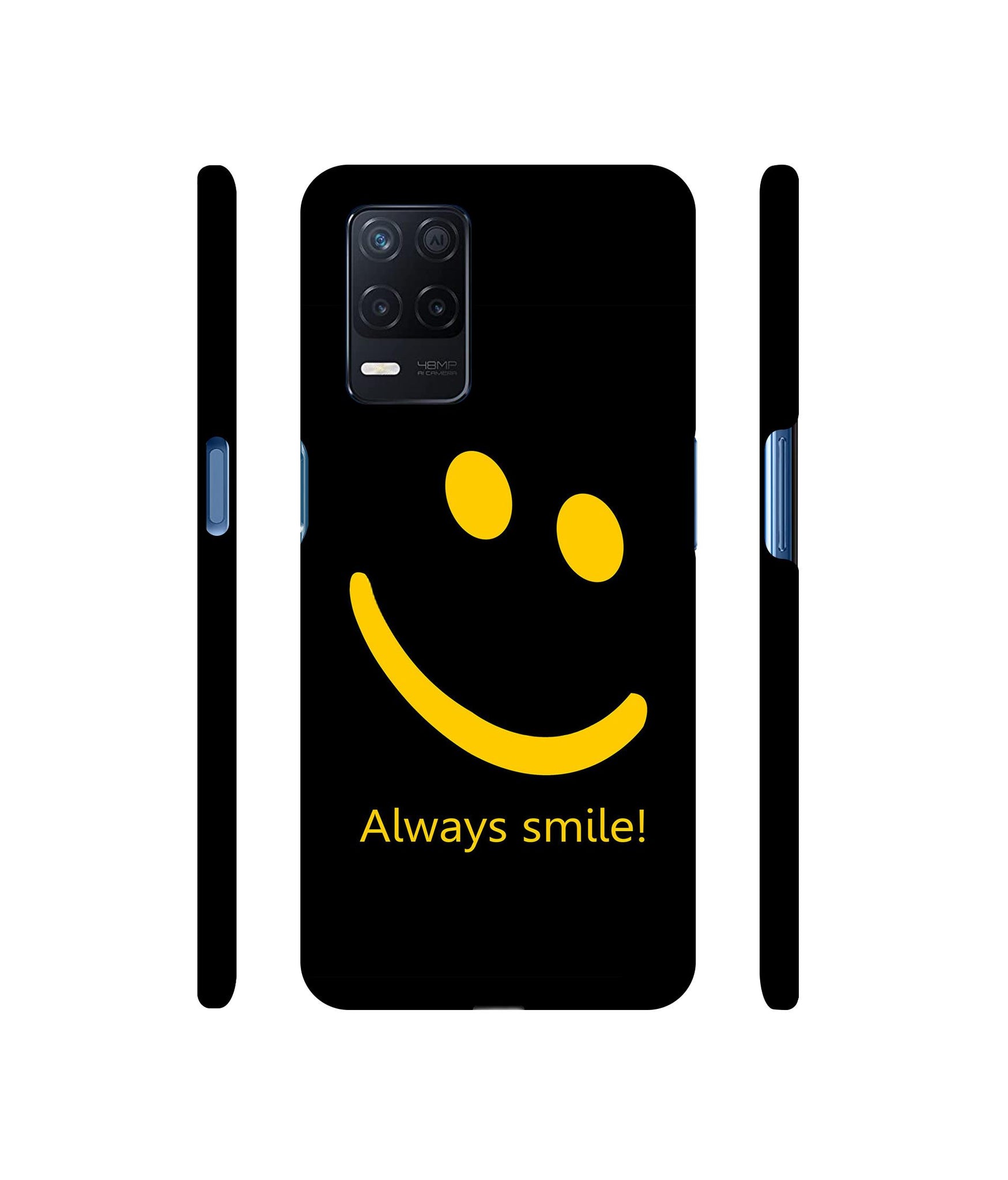 Always Smile Quote Designer Hard Back Cover for Realme Narzo 30 5G