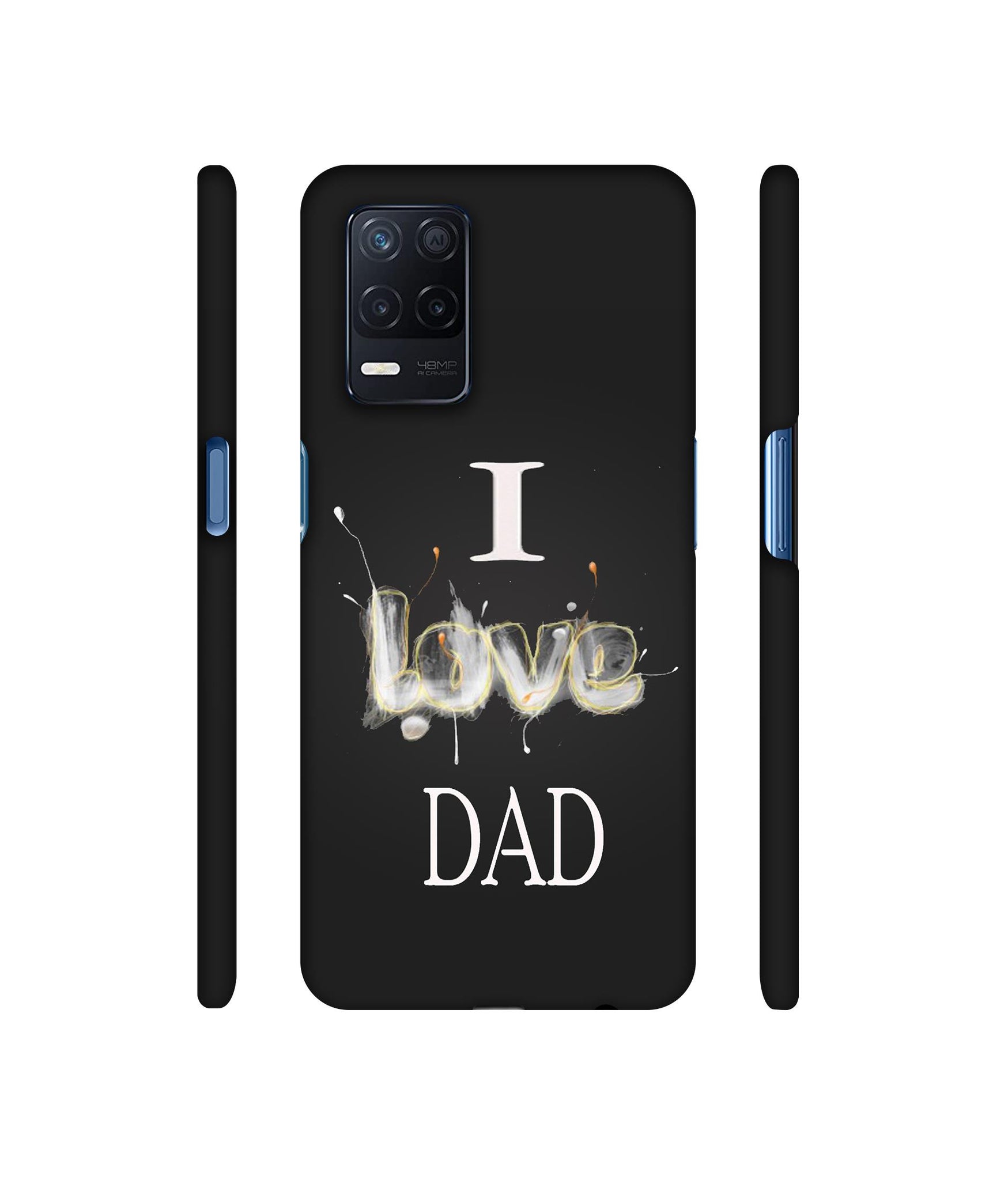 Happy Quote Designer Hard Back Cover for Realme Narzo 30 5G