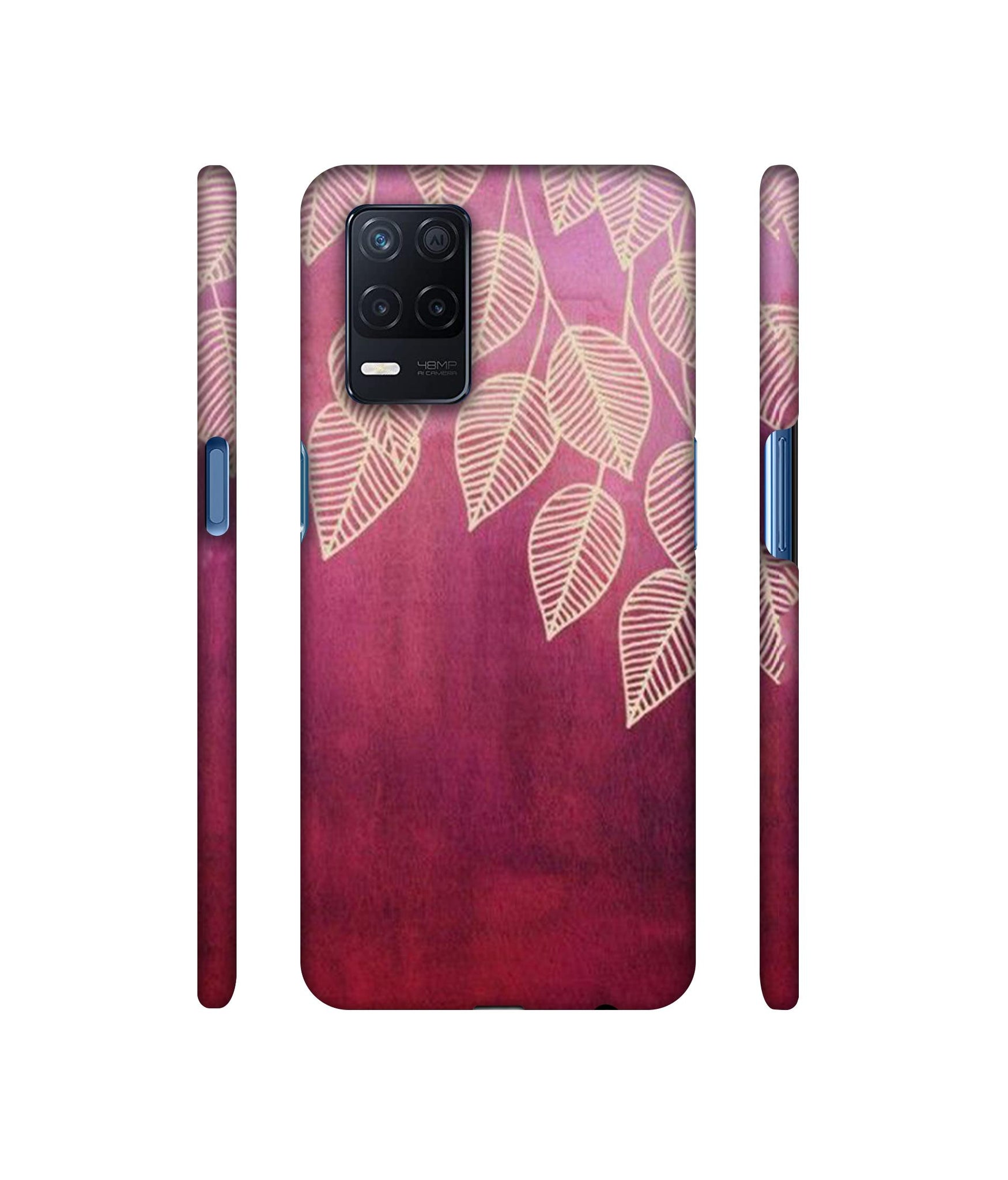 Leaf Pattern Designer Hard Back Cover for Realme Narzo 30 5G
