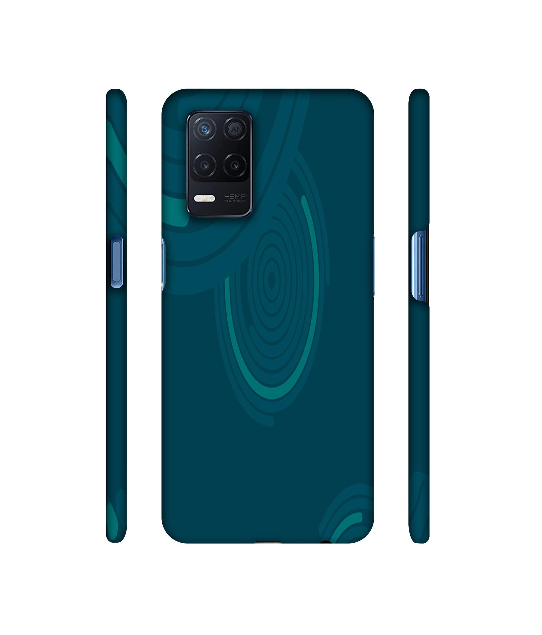Round Texture Designer Hard Back Cover for Realme Narzo 30 5G