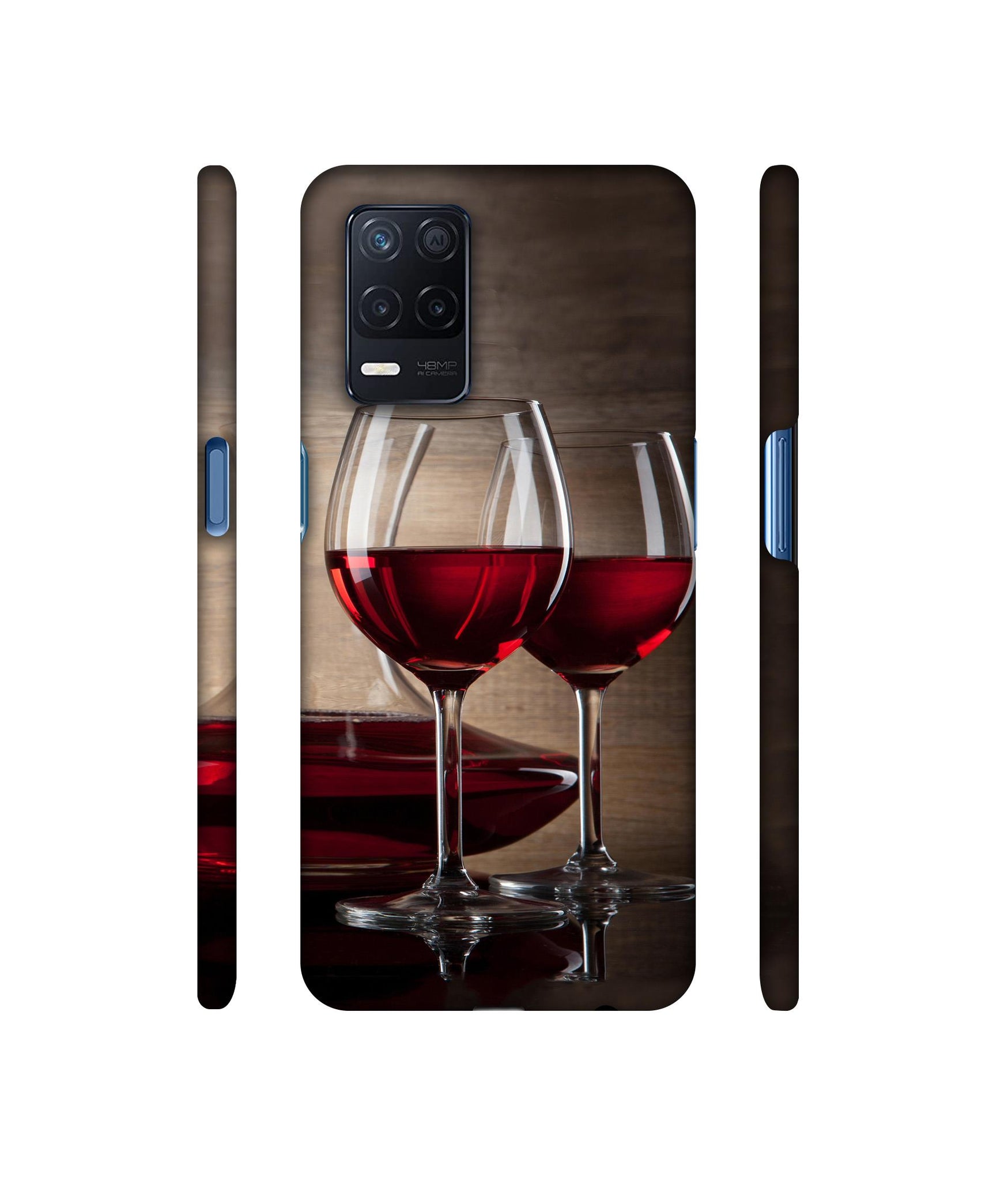 Wine Glass Designer Hard Back Cover for Realme Narzo 30 5G
