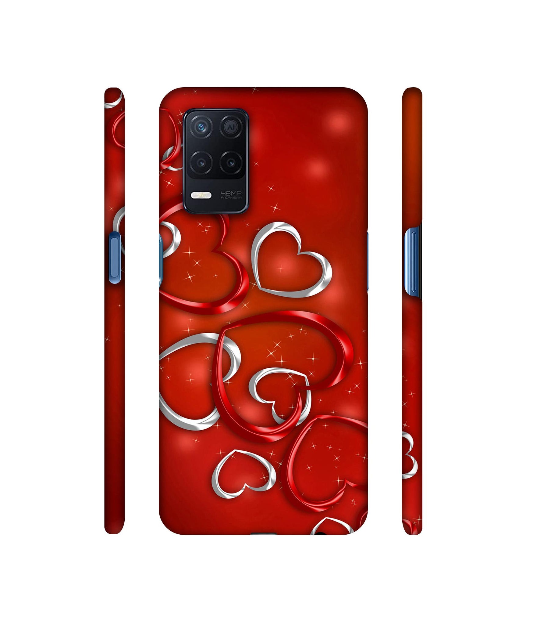 Hearts Designer Hard Back Cover for Realme Narzo 30 5G
