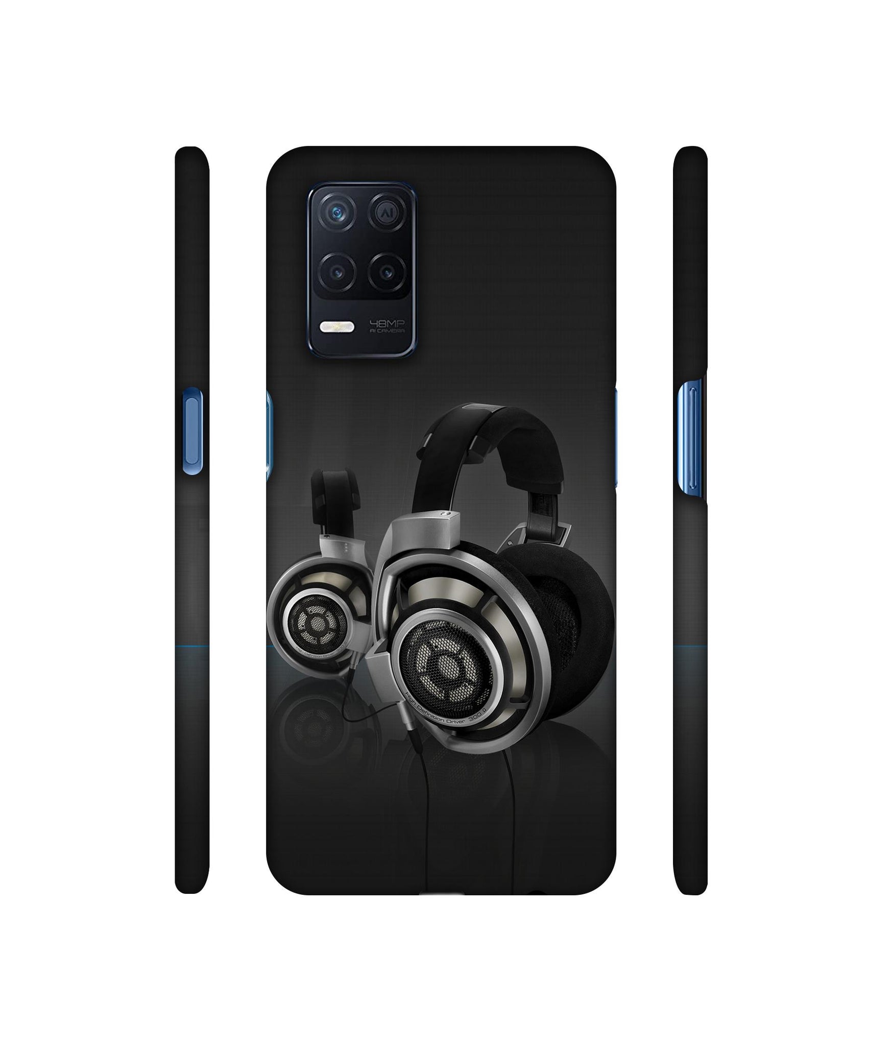 Head Phone Designer Hard Back Cover for Realme Narzo 30 5G