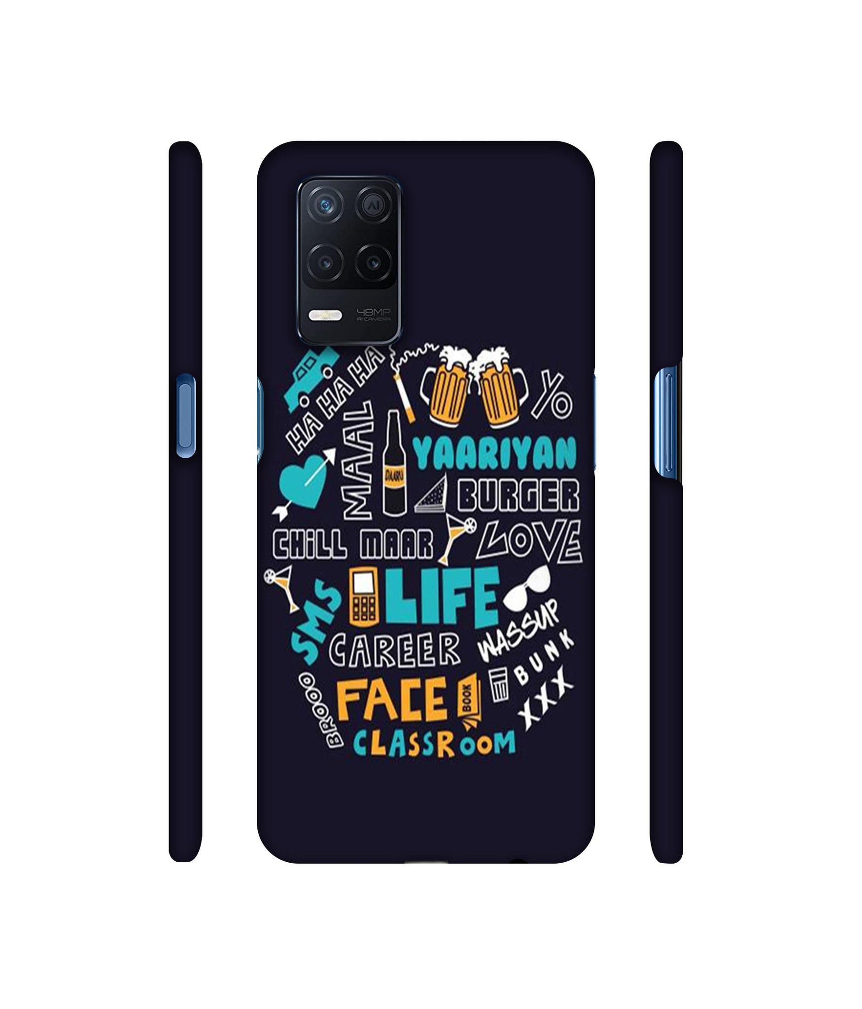 Funny Quote Designer Hard Back Cover for Realme Narzo 30 5G