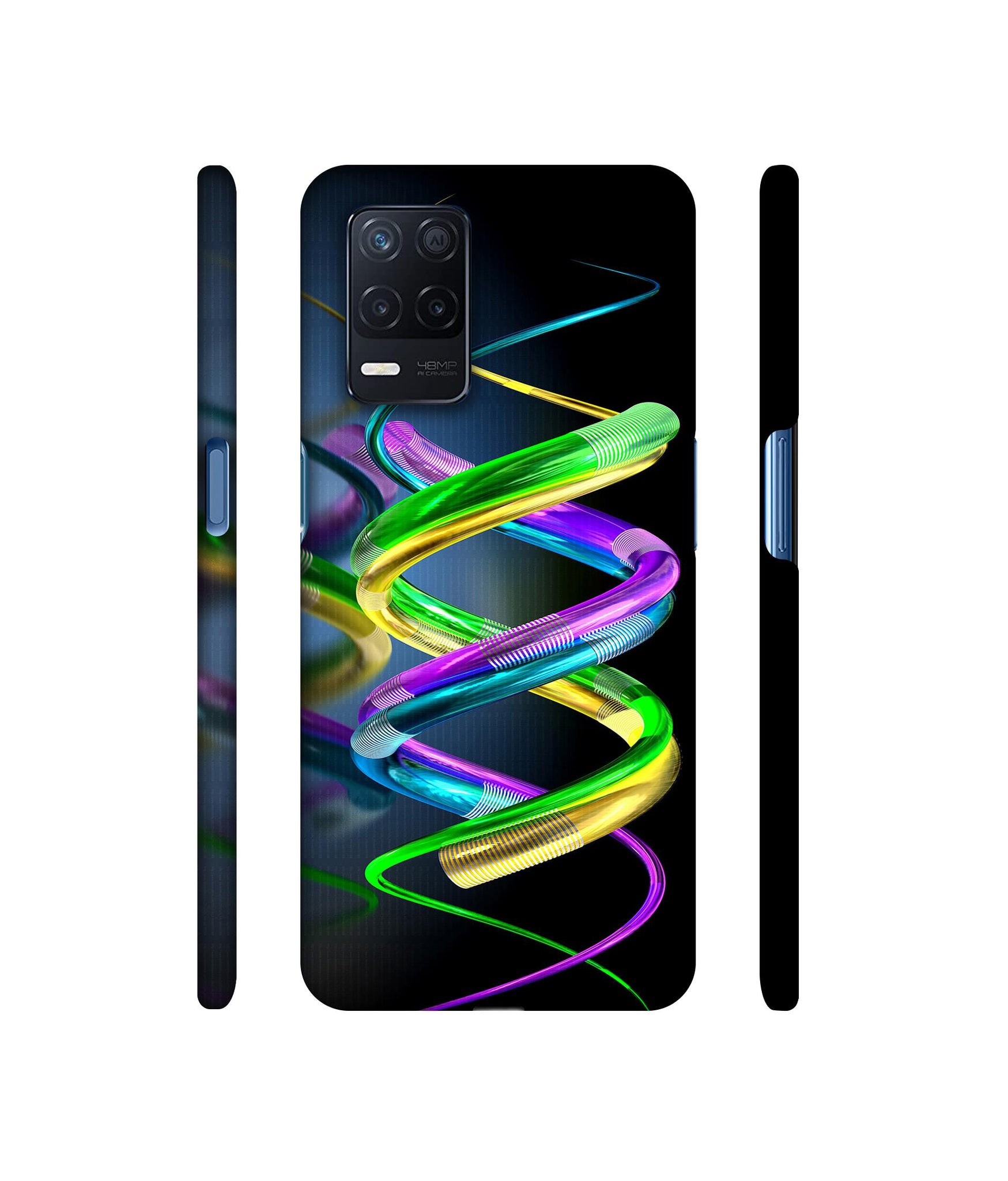 3D Spiral Designer Hard Back Cover for Realme Narzo 30 5G