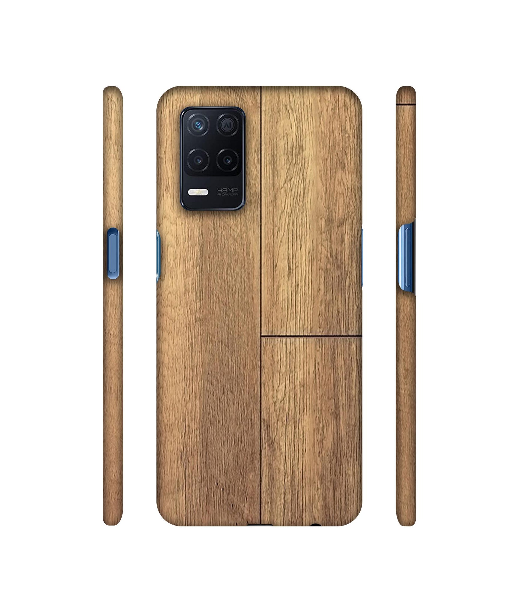 Wood Stretcher Designer Hard Back Cover for Realme Narzo 30 5G