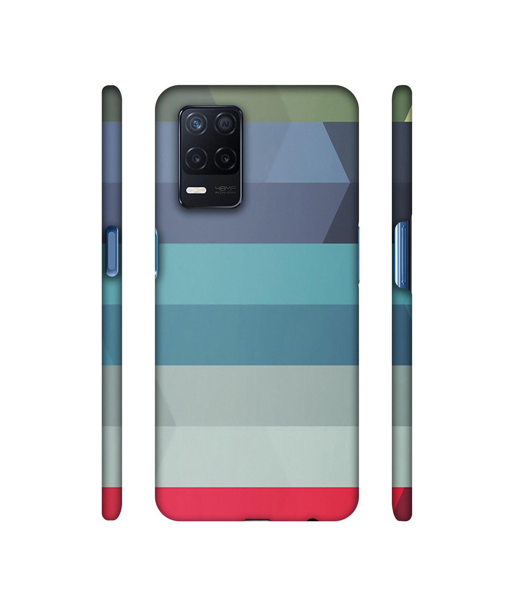 Colorful Lines Designer Hard Back Cover for Realme Narzo 30 5G