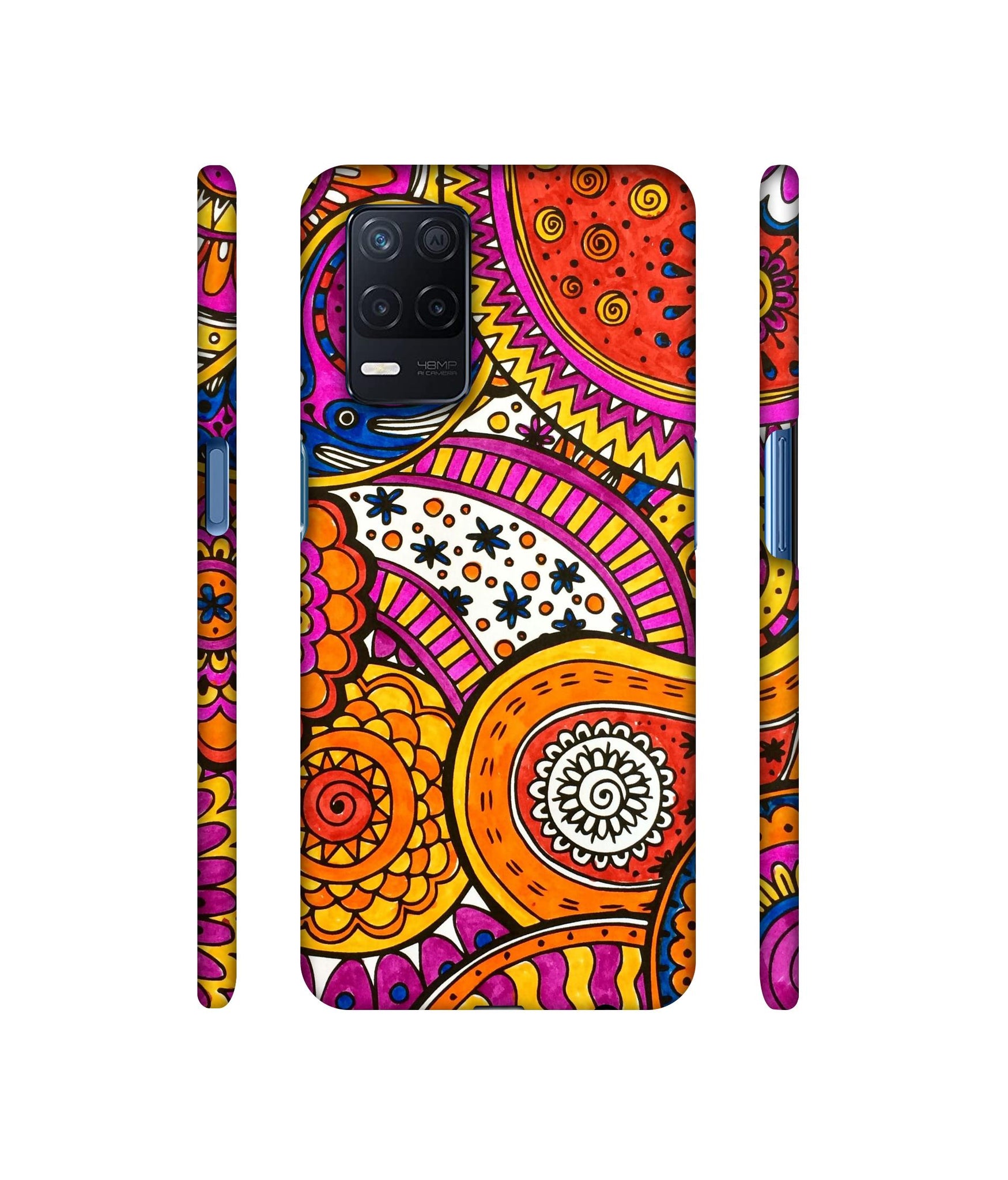 Rangoli Paisley Art Designer Hard Back Cover for Realme Narzo 30 5G