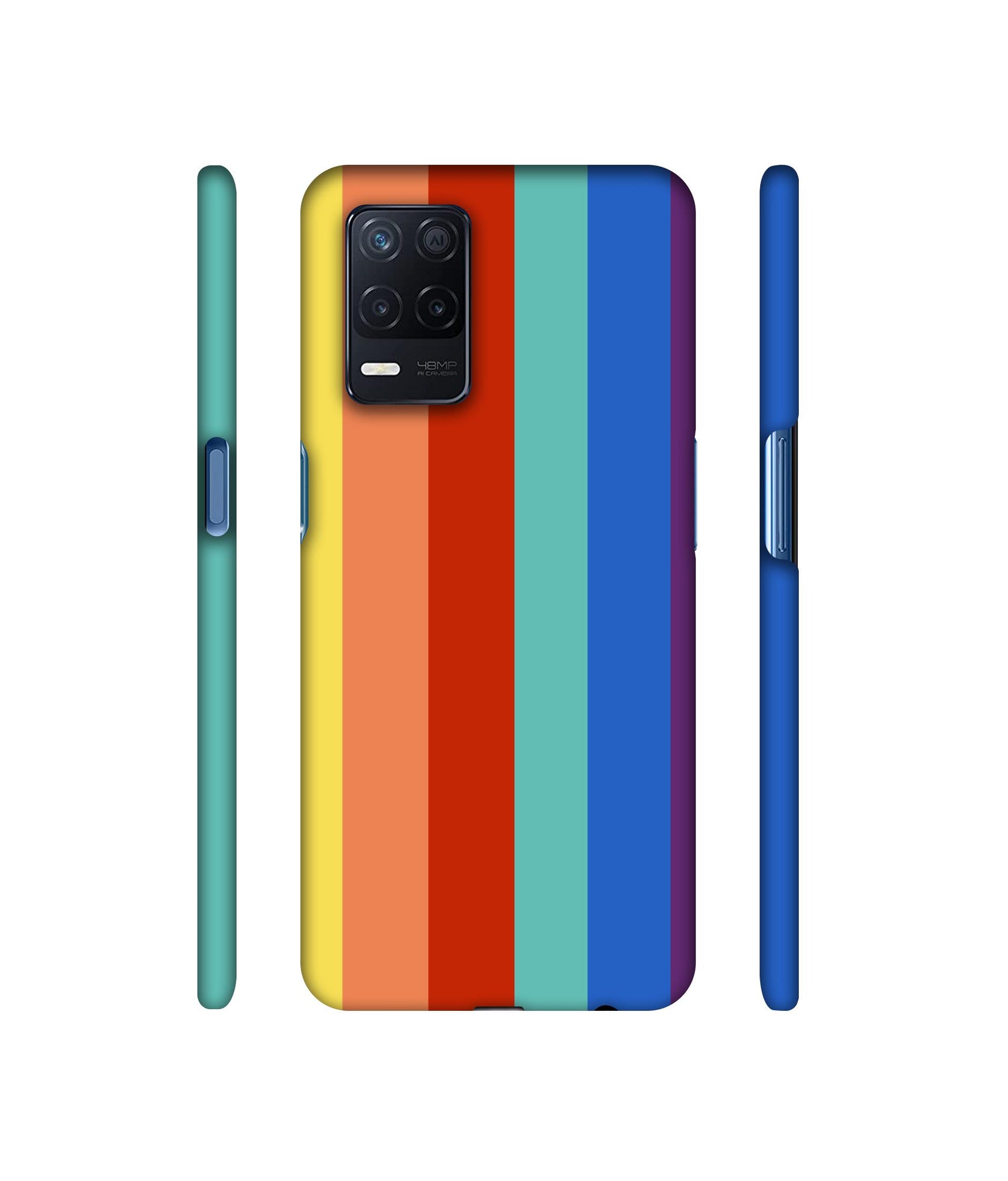Rainbow Colors Designer Hard Back Cover for Realme Narzo 30 5G