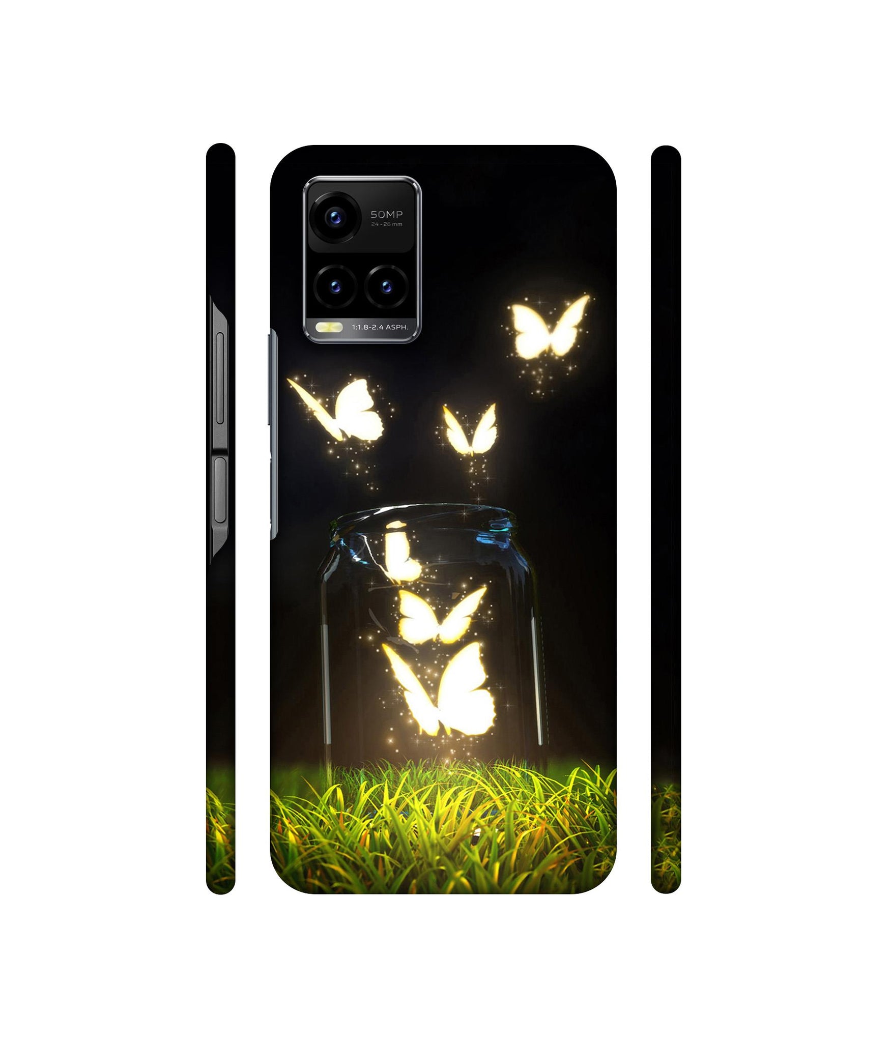 Butterfly Designer Hard Back Cover for Vivo Y33s 4G