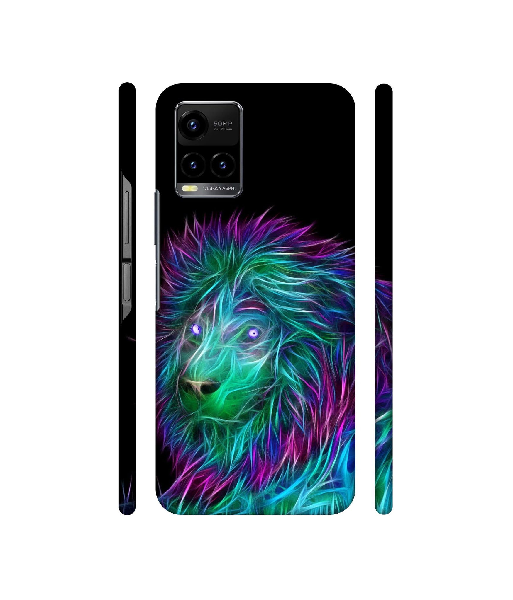 3D Lion Designer Hard Back Cover for Vivo Y33s 4G