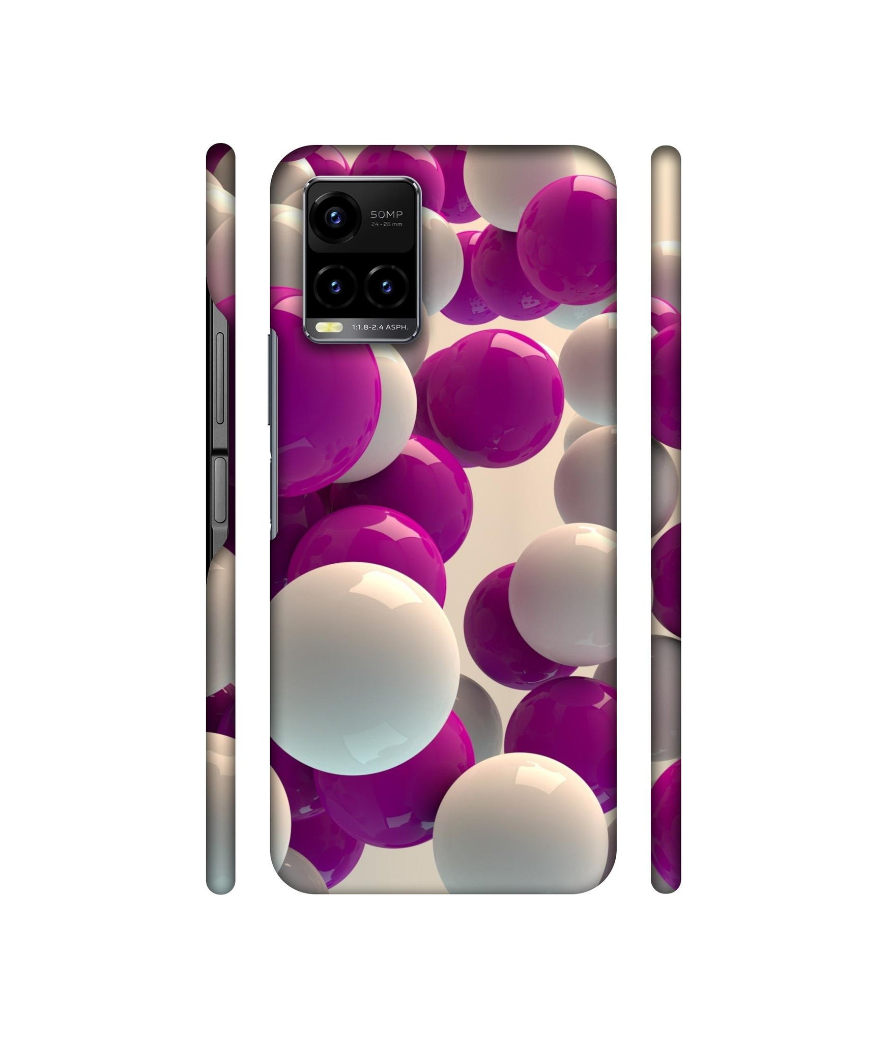 3D Balloons Designer Hard Back Cover for Vivo Y33s 4G
