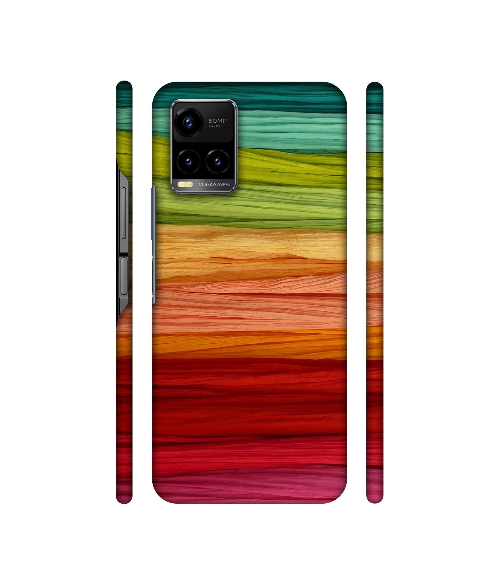 Colorful Thread Designer Hard Back Cover for Vivo Y33s 4G