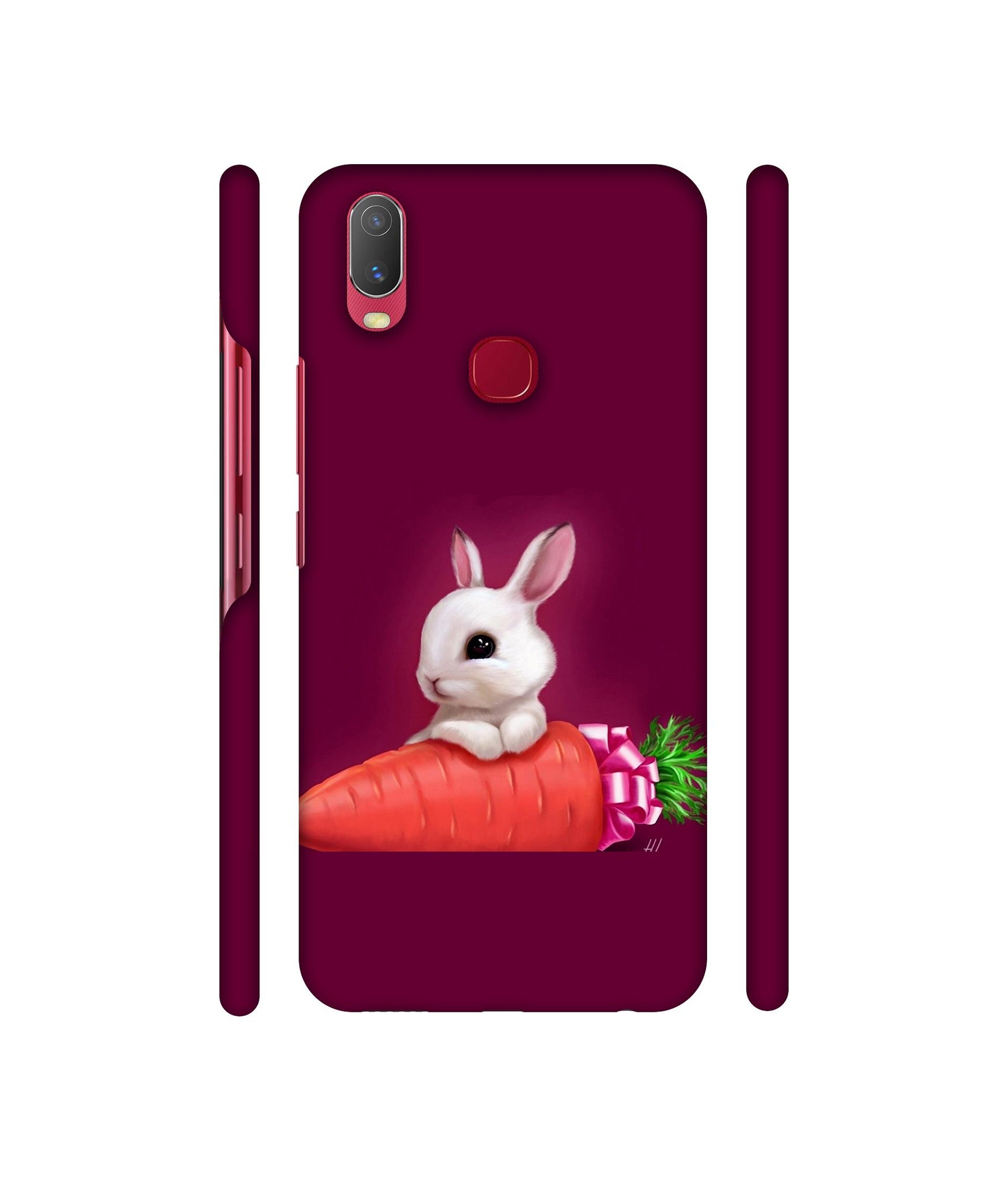 Bunny With Carrot Designer Hard Back Cover for Vivo Y11 4G