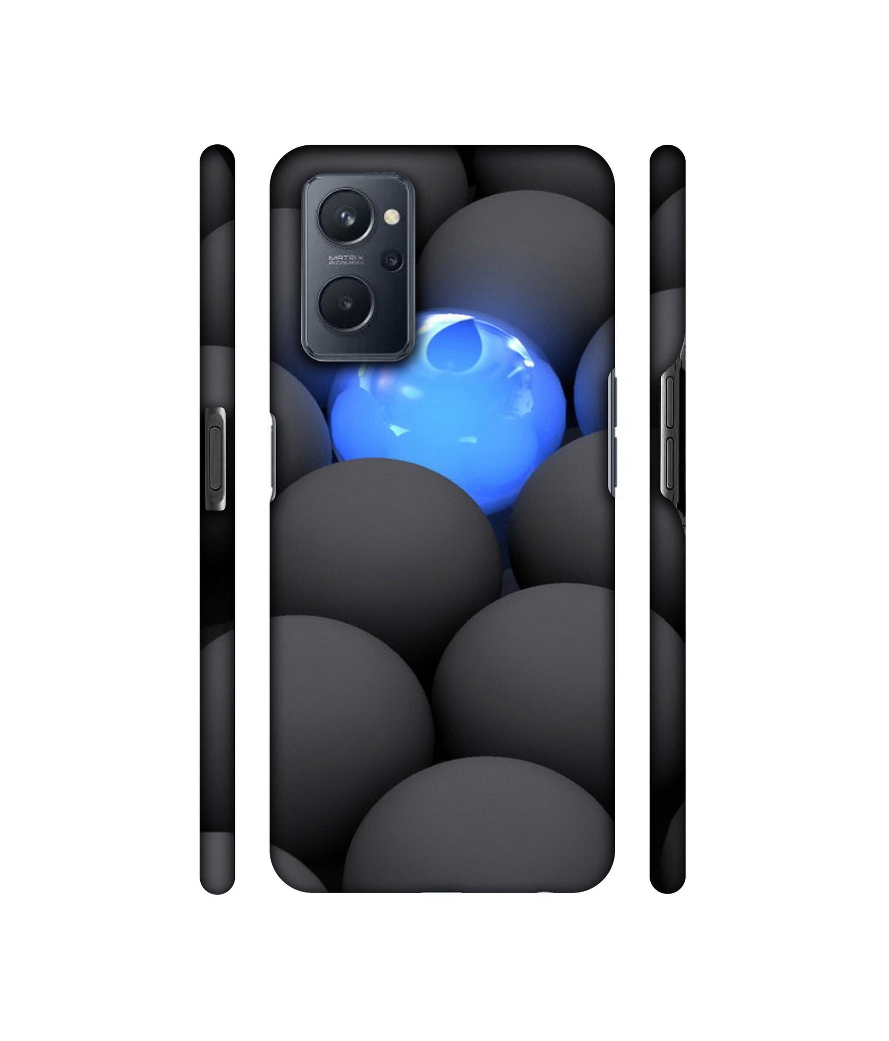 Balls Dark Neon Sight Surface Designer Hard Back Cover for Realme 9i 4G