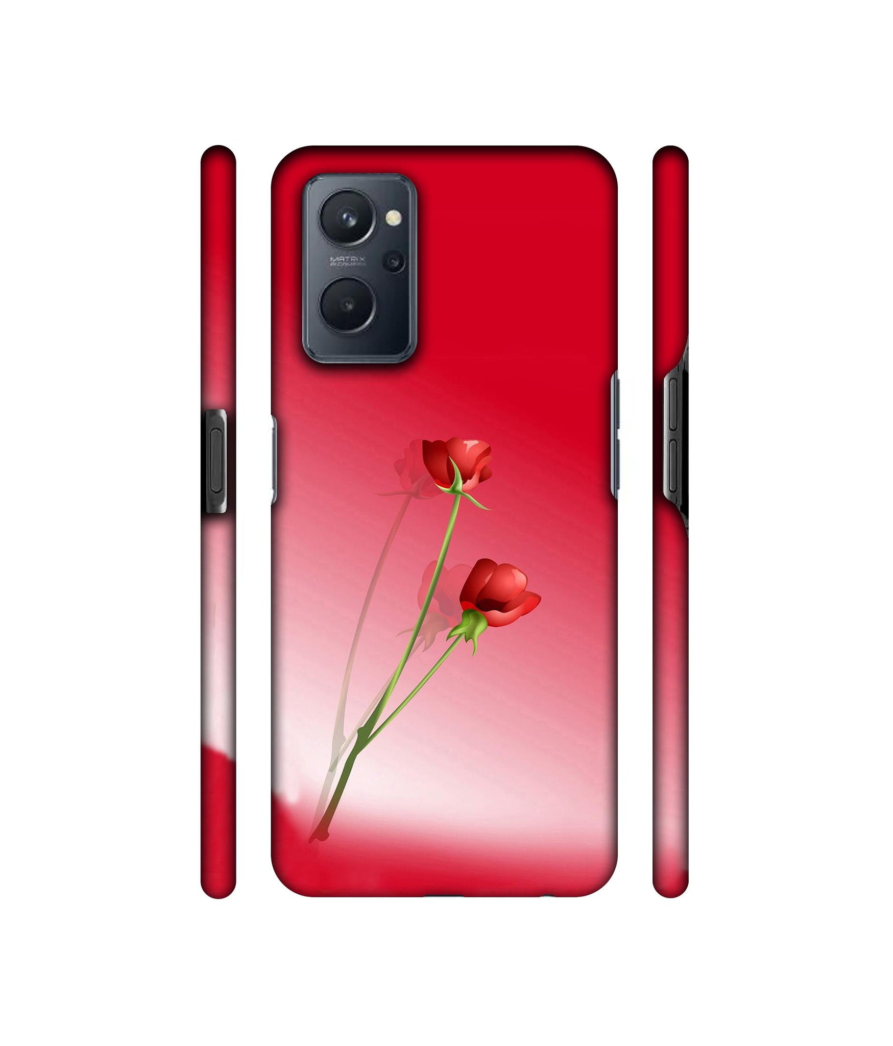 Red Roses Designer Hard Back Cover for Realme 9i 4G