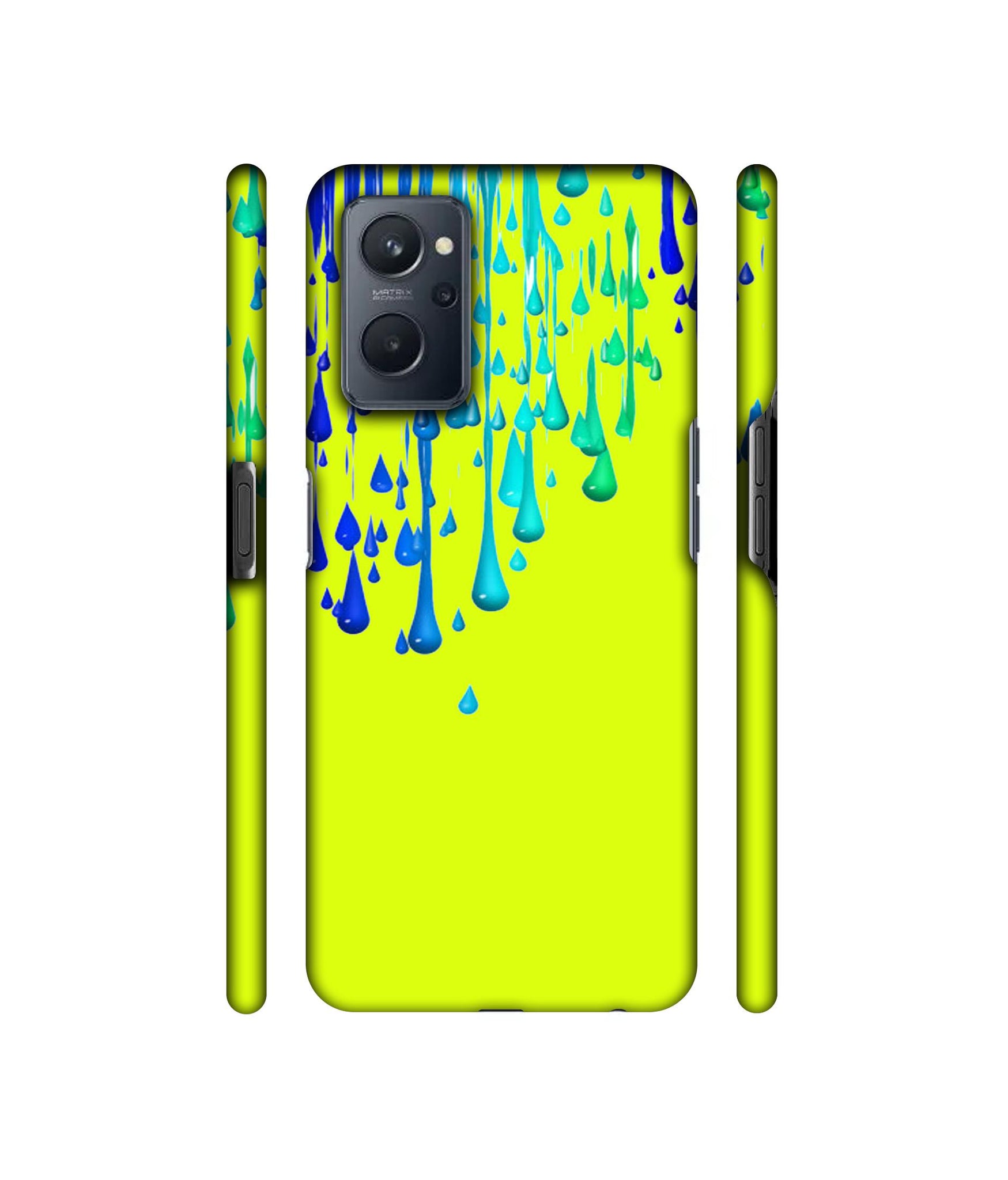 Neon Paint Designer Hard Back Cover for Realme 9i 4G