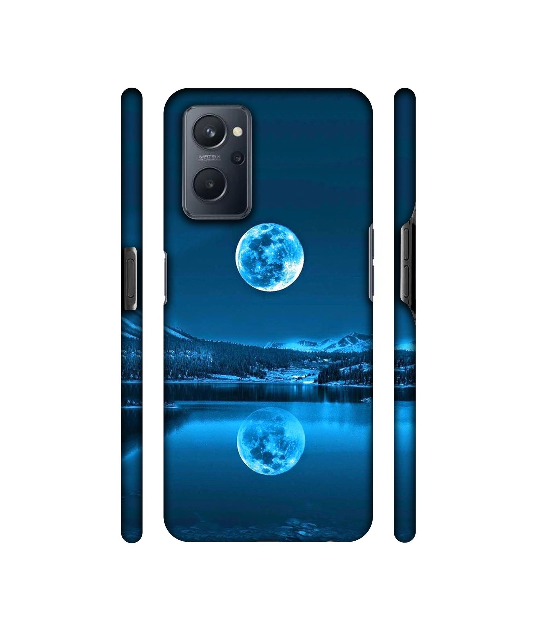 Awesome Moon Designer Hard Back Cover for Realme 9i 4G