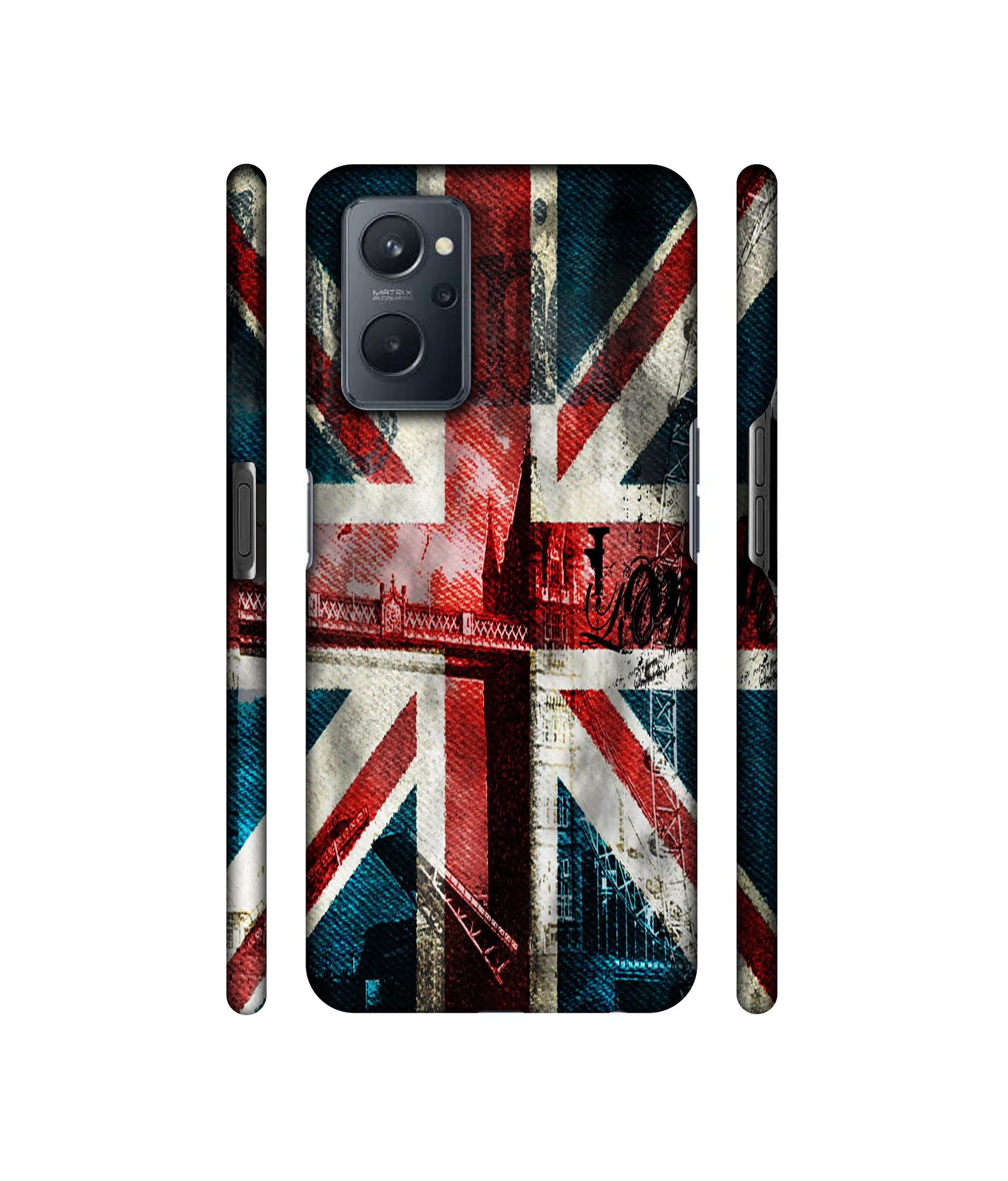 London Flag wallpaper Designer Hard Back Cover for Realme 9i 4G