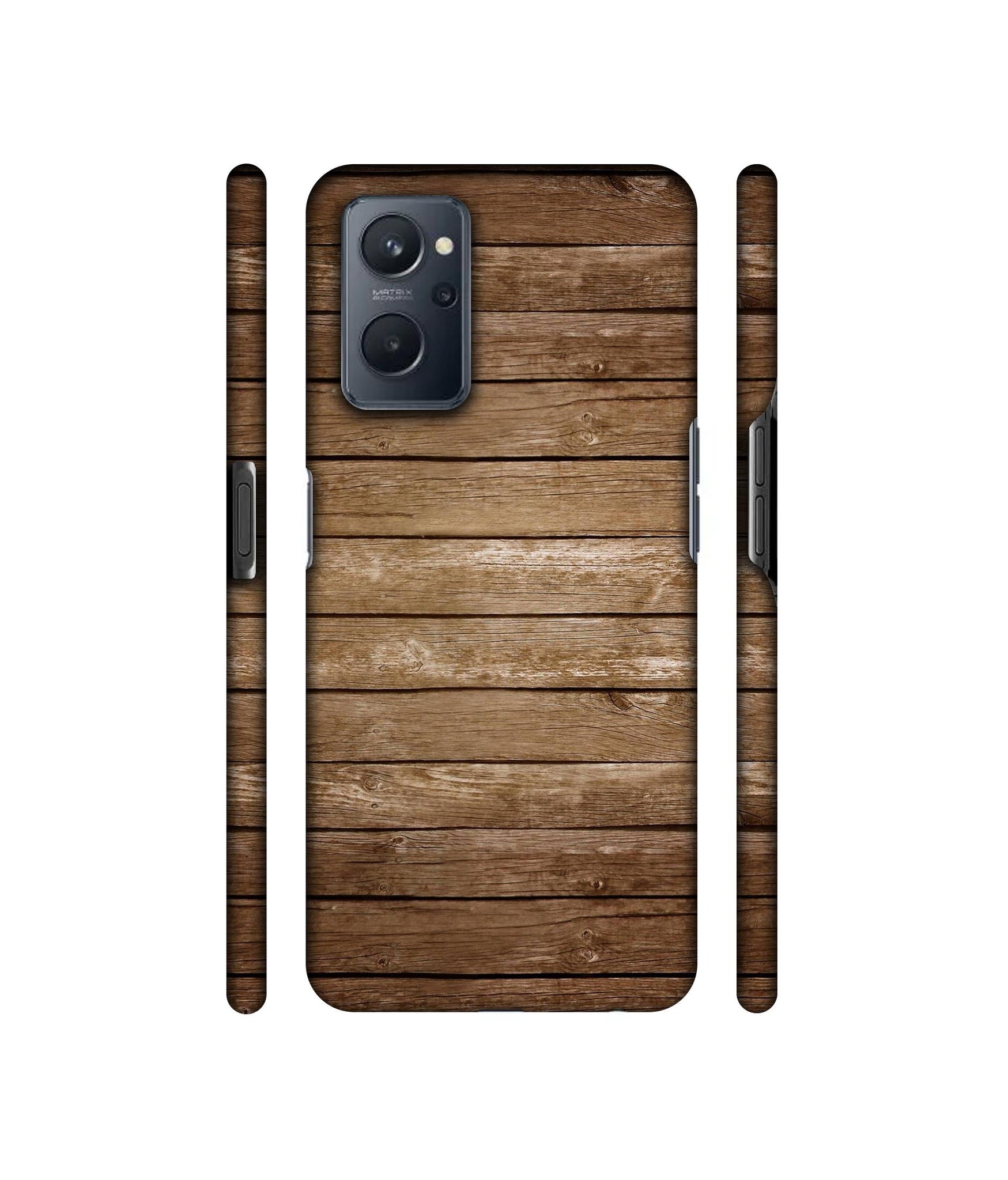 Wood Designer Hard Back Cover for Realme 9i 4G