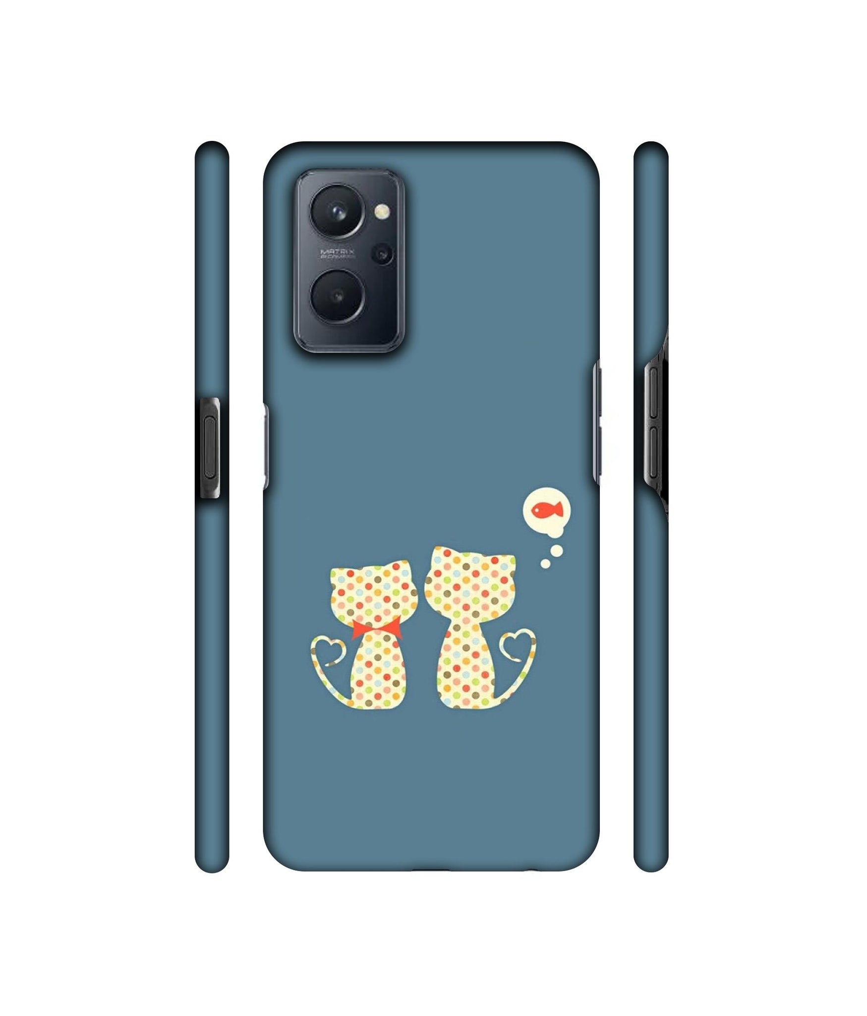 Fish On Mind Print Designer Hard Back Cover for Realme 9i 4G
