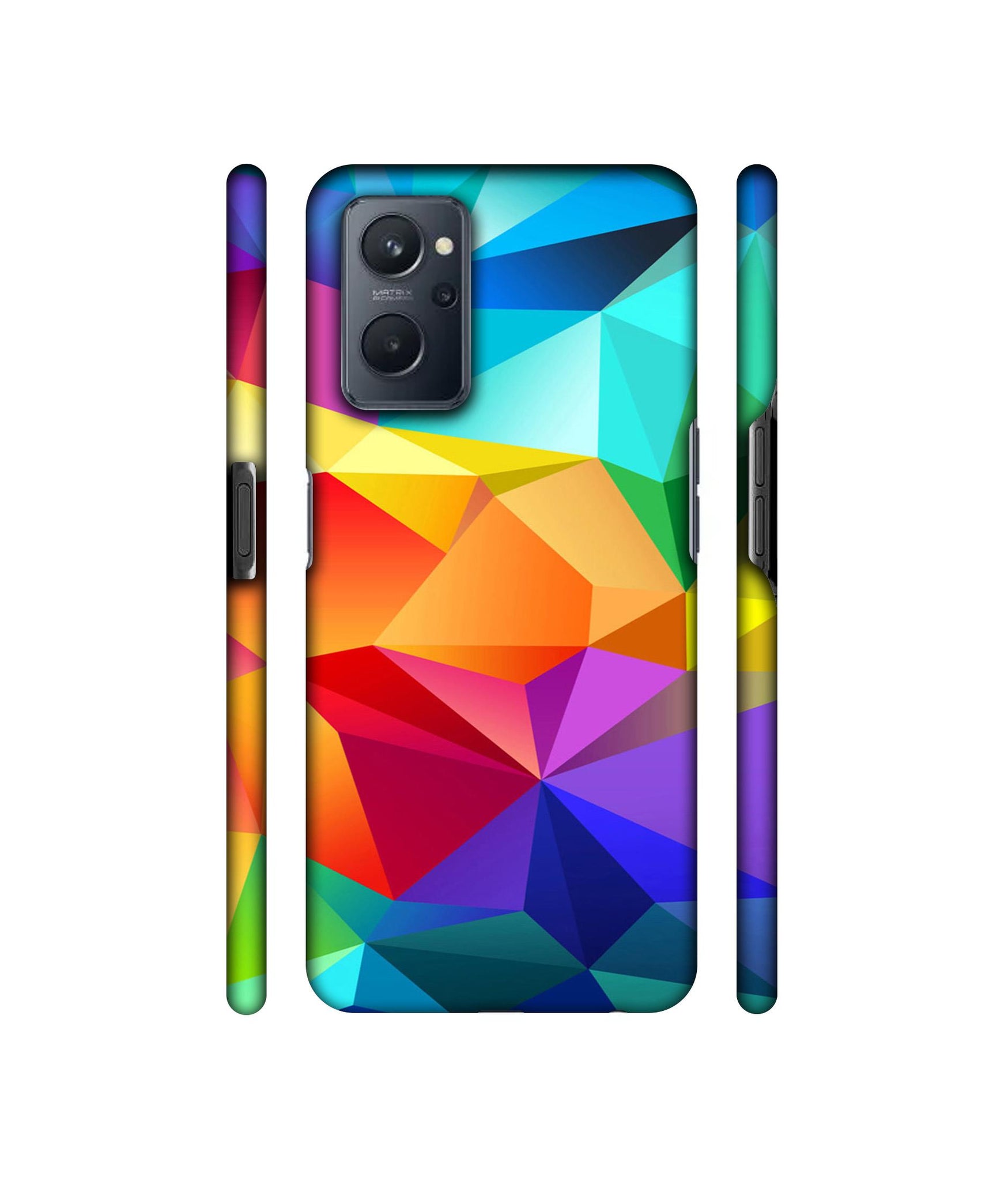Colorful Pattern Designer Hard Back Cover for Realme 9i 4G