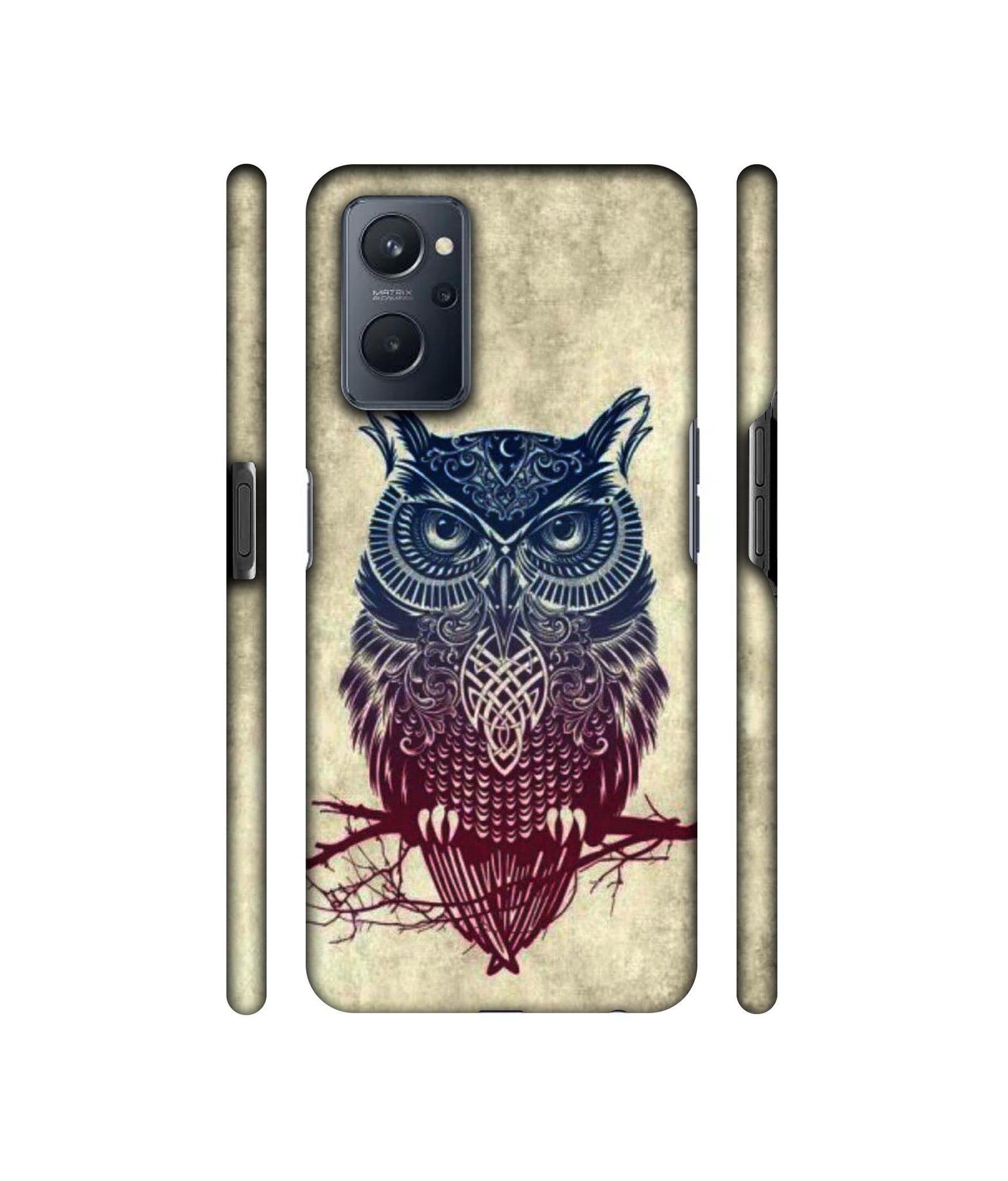 Owl Pattern Designer Hard Back Cover for Realme 9i 4G
