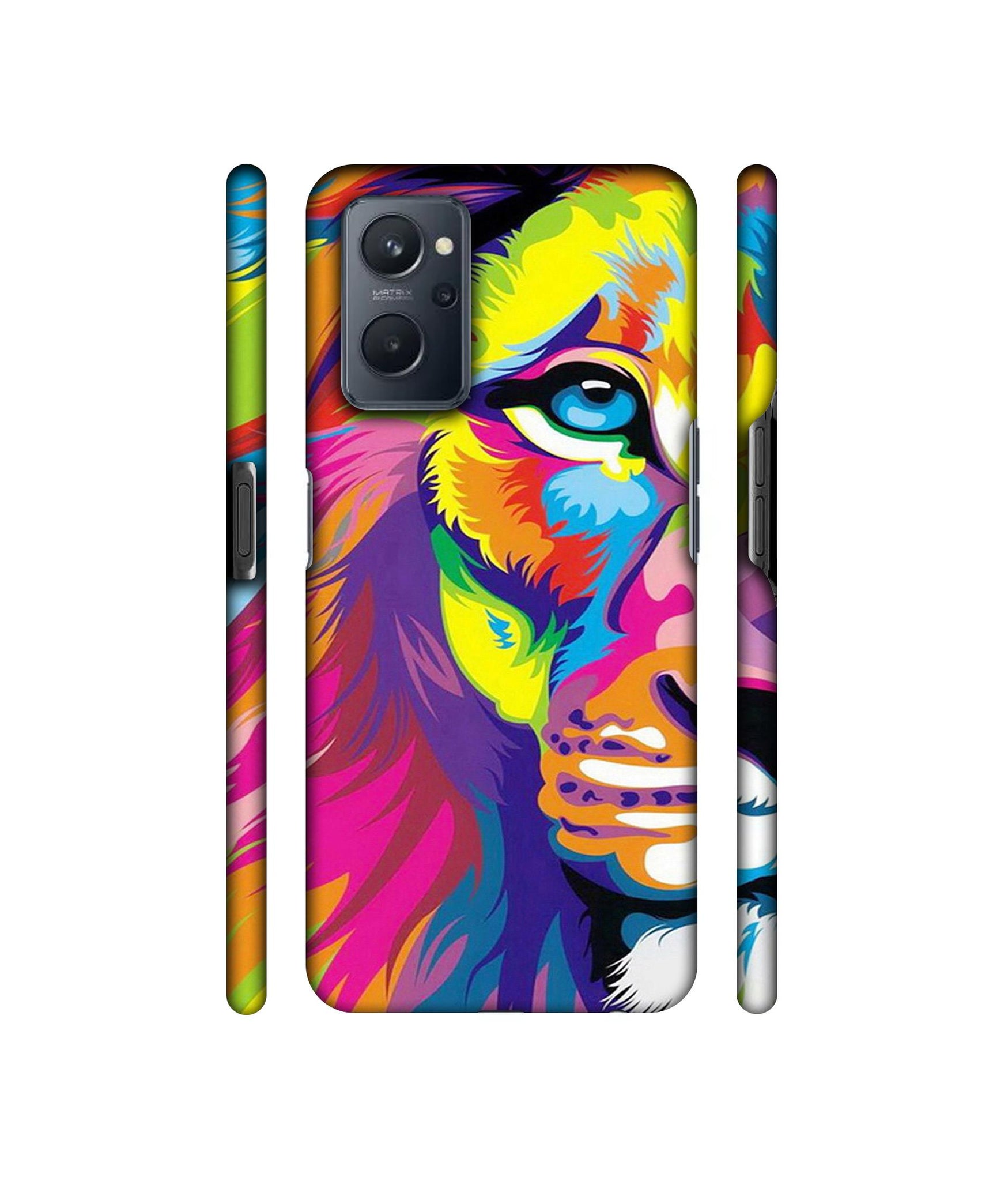 Lion Designer Hard Back Cover for Realme 9i 4G